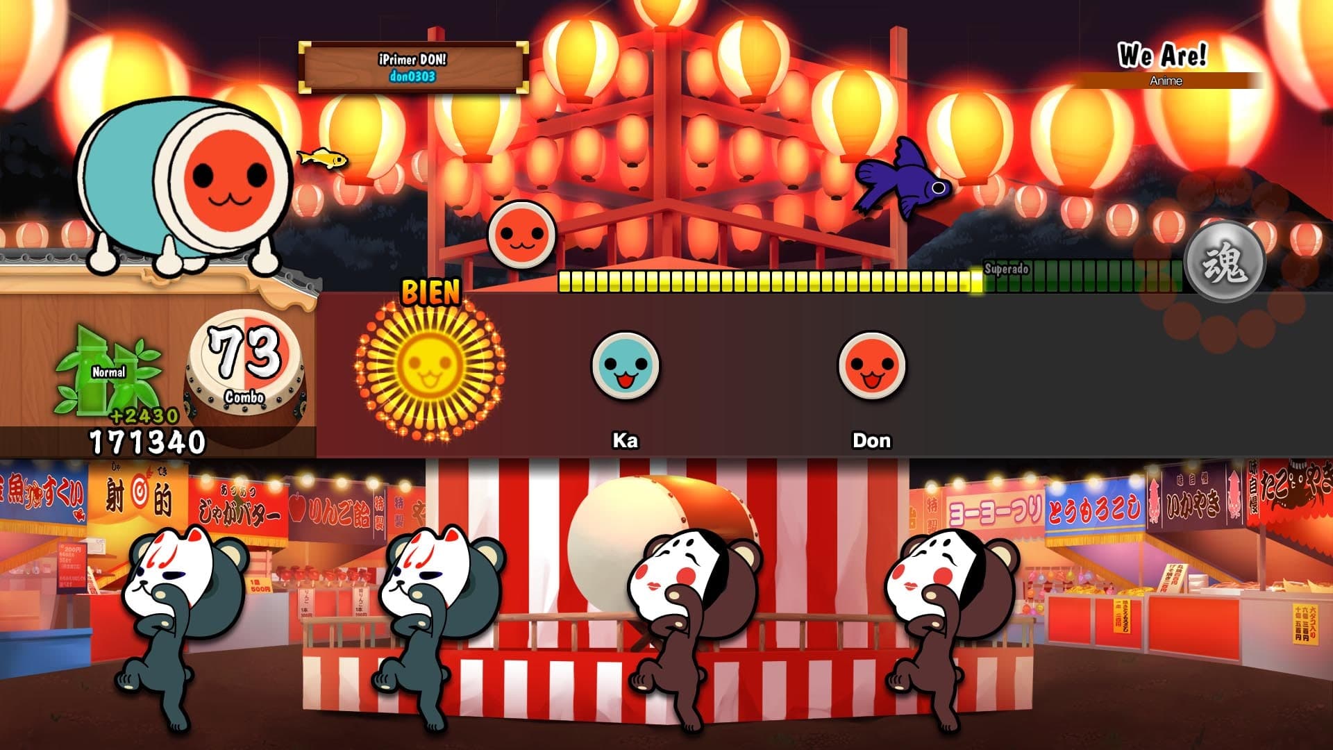 Taiko no Tatsujin: Drum Session!: скриншот 1