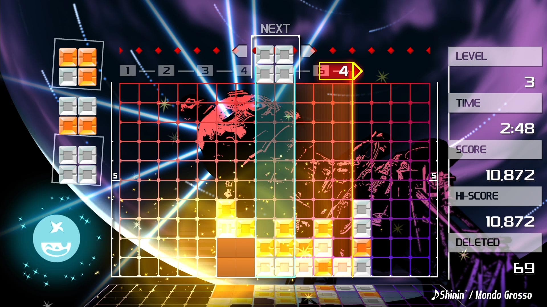 LUMINES REMASTERED: скриншот 1