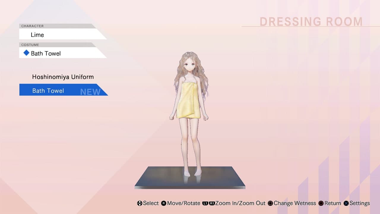BLUE REFLECTION: Bath Towels Set C (Lime, Fumio, Chihiro): скриншот 1