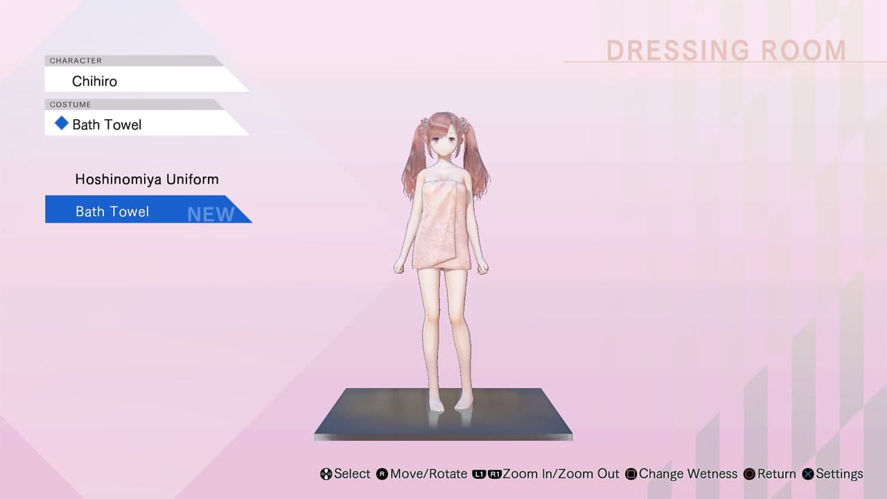 BLUE REFLECTION: Bath Towels Set C (Lime, Fumio, Chihiro): скриншот 3