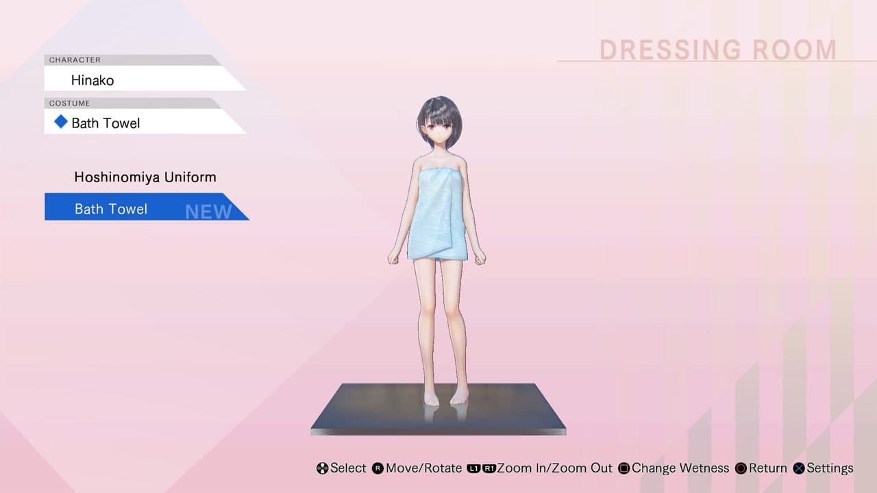 BLUE REFLECTION: Bath Towels Set A (Hinako, Sarasa, Mao): скриншот 1