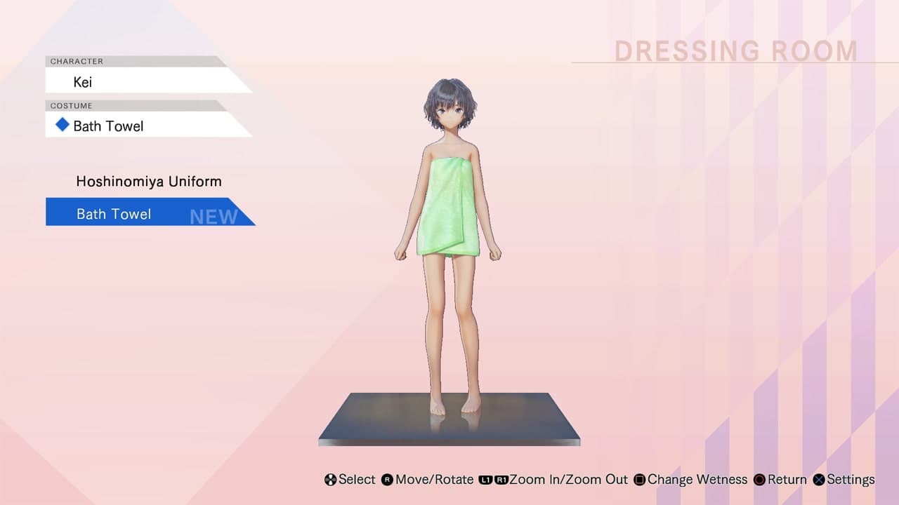 BLUE REFLECTION: Bath Towels Set B (Yuzu, Shihori, Kei): скриншот 2