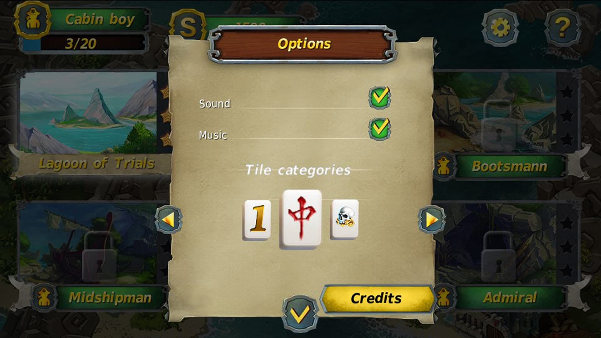 Mahjong Gold: скриншот 1