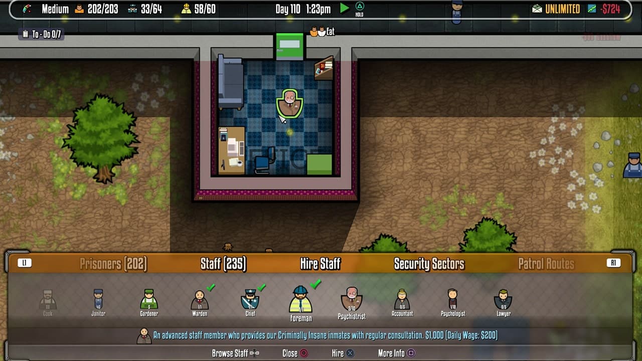 Prison Architect: Psych Ward DLC: скриншот 8