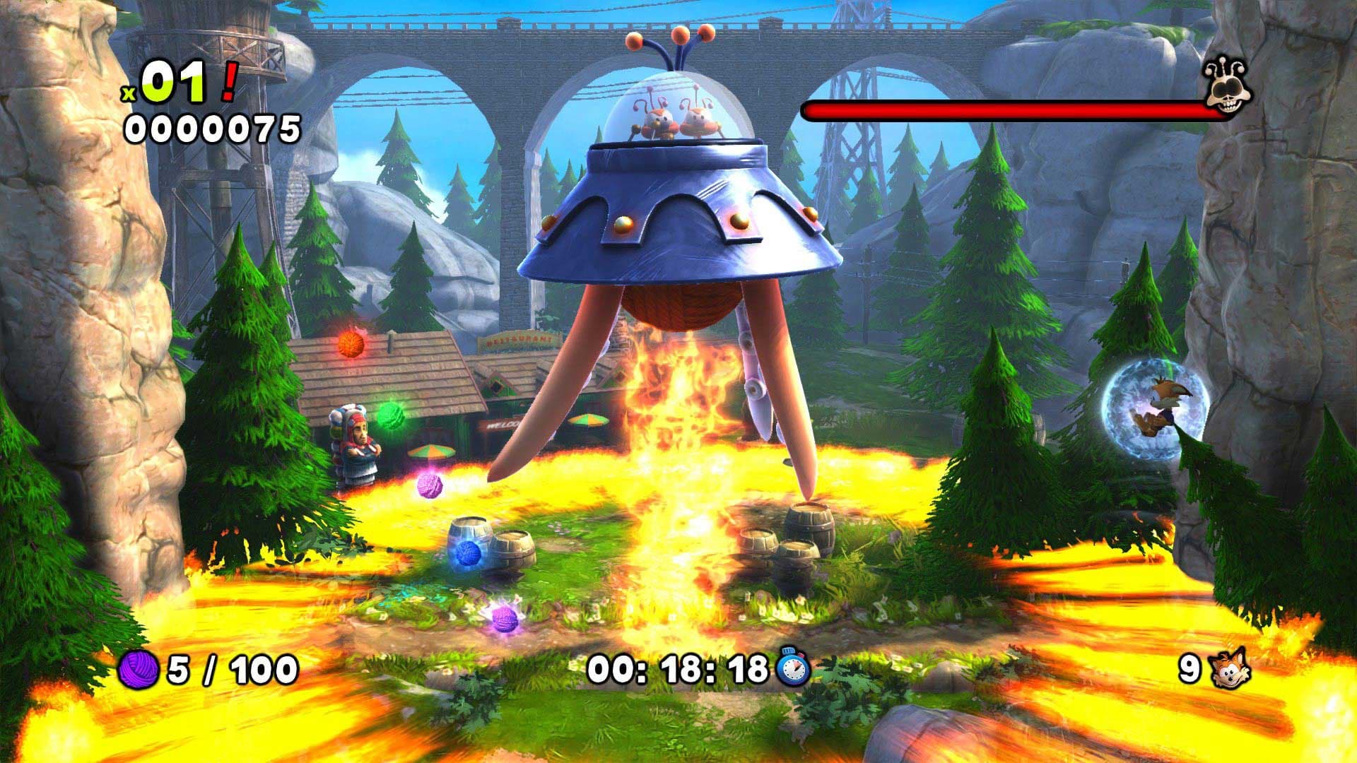 Bubsy: The Woolies Strike Back: скриншот 4