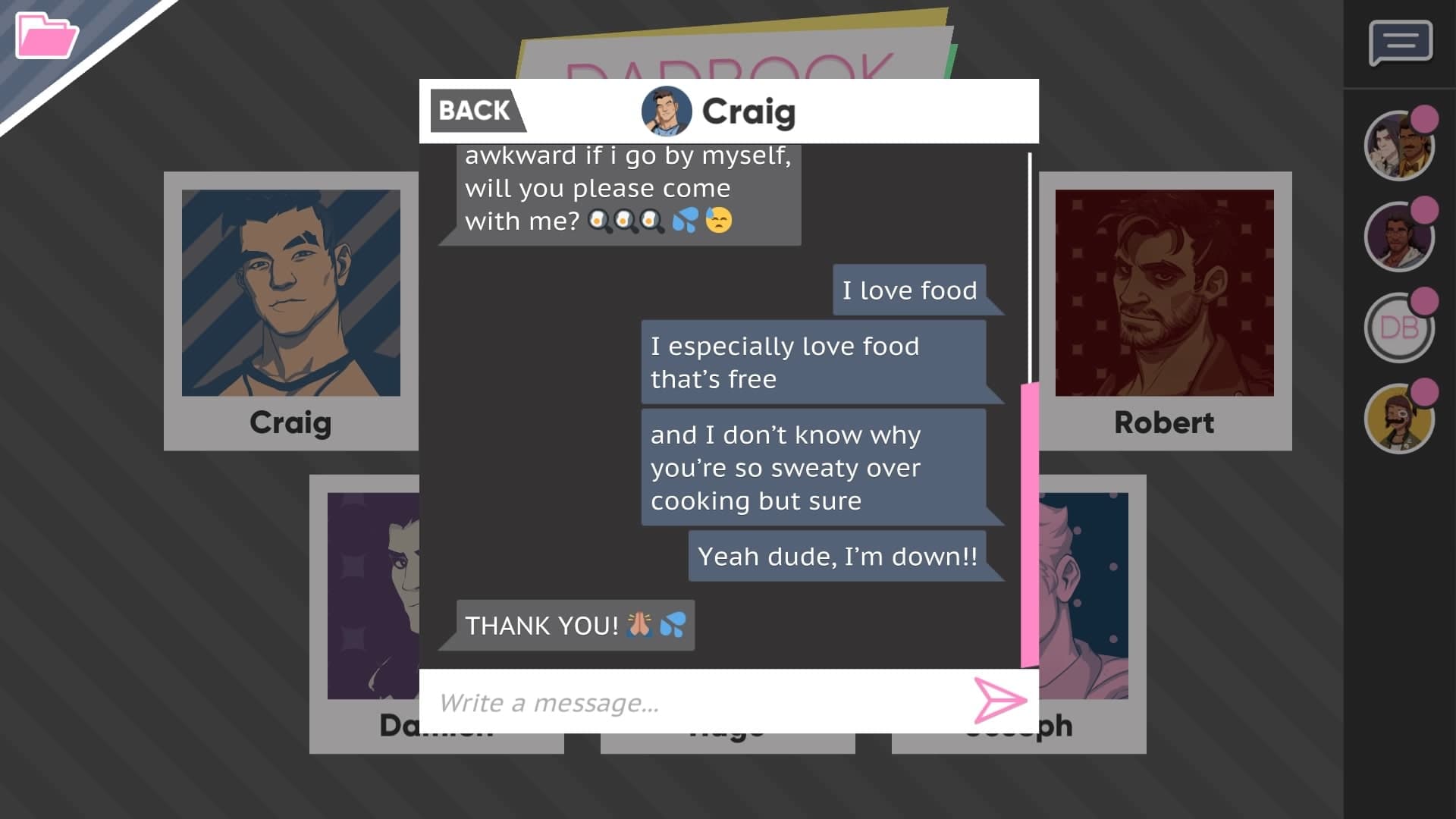 Dream Daddy: A Dad Dating Simulator: скриншот 4