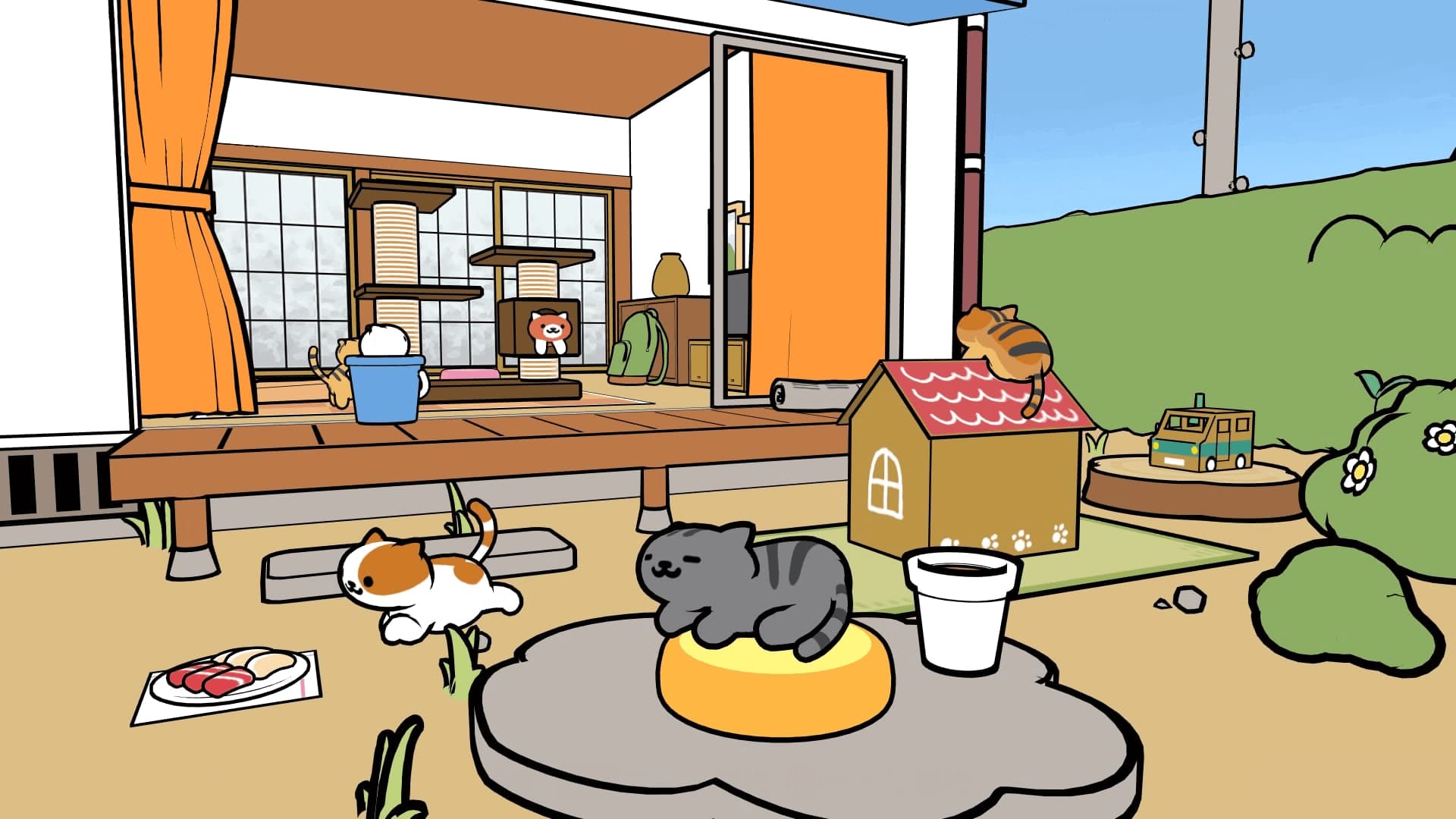 Neko Atsume VR: скриншот 1