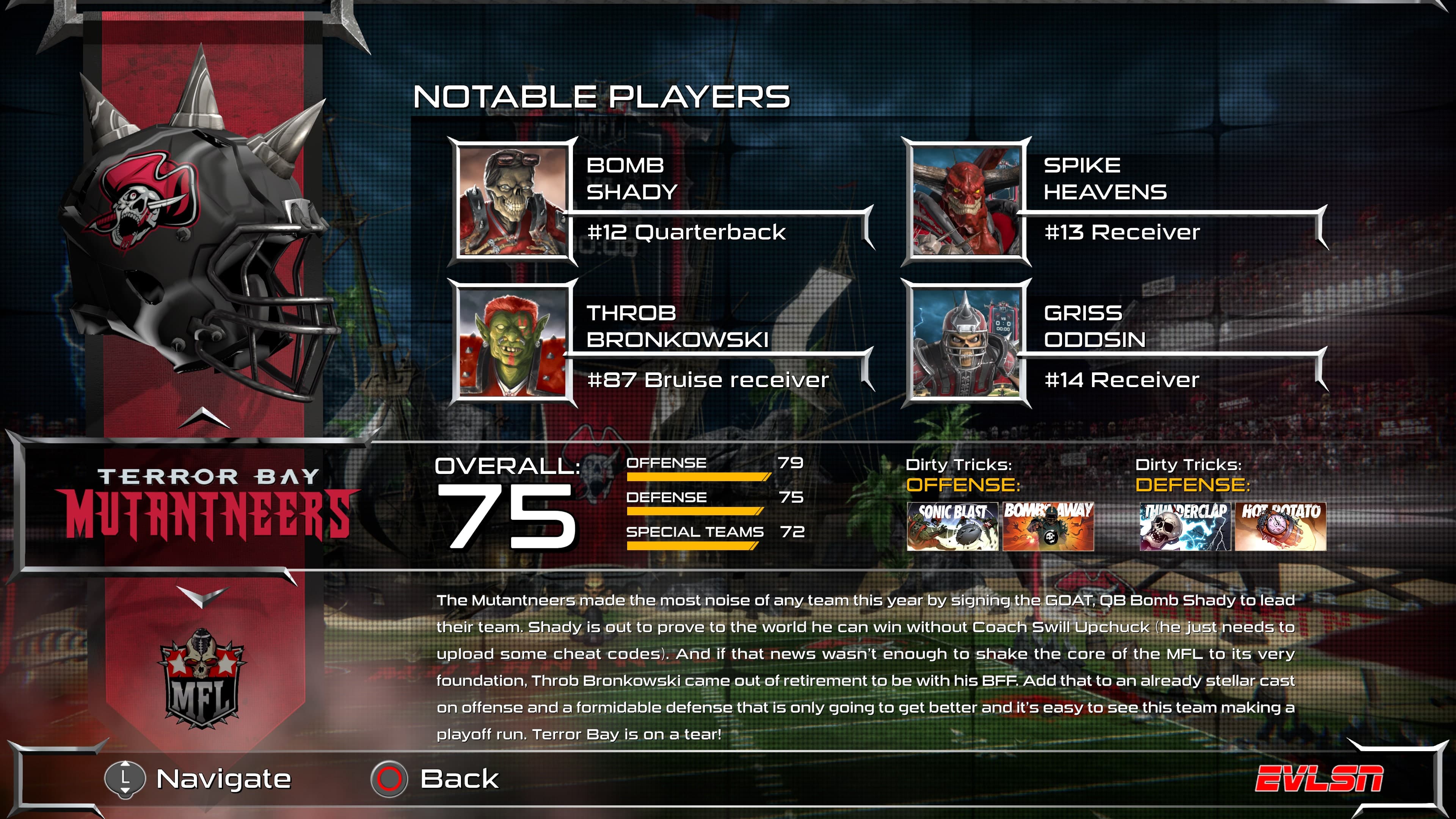 Mutant Football League - Terror Bay Mutantneers: скриншот 2