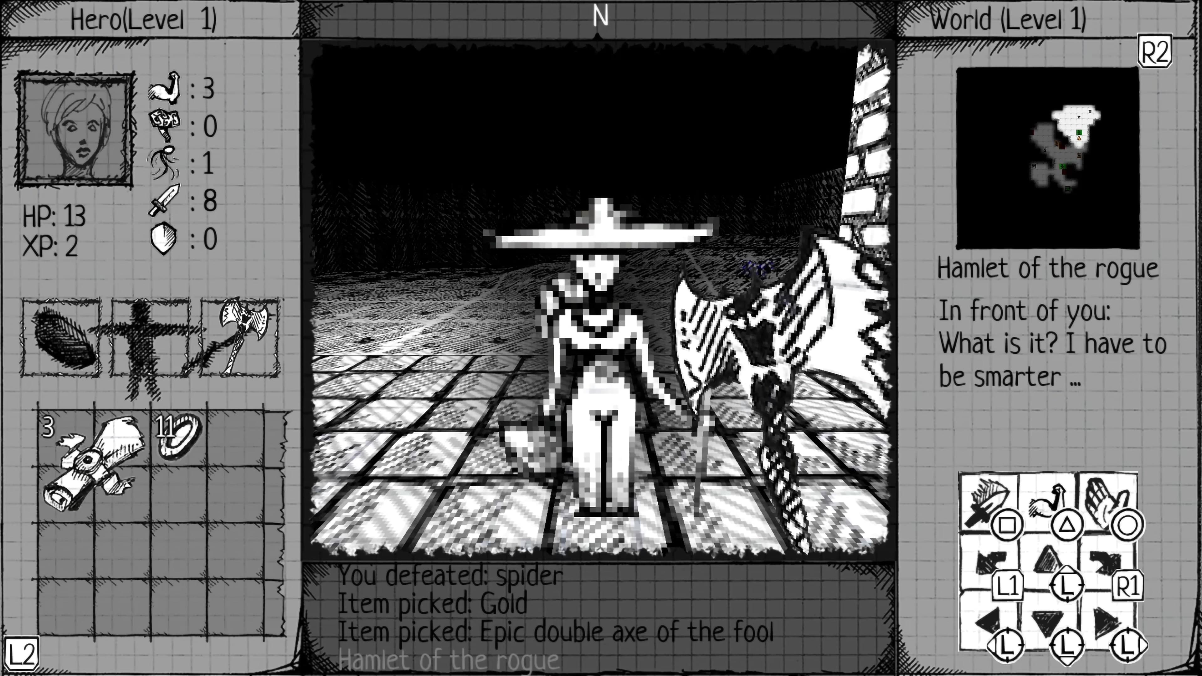 Drawngeon: Dungeons of Ink and Paper: скриншот 2