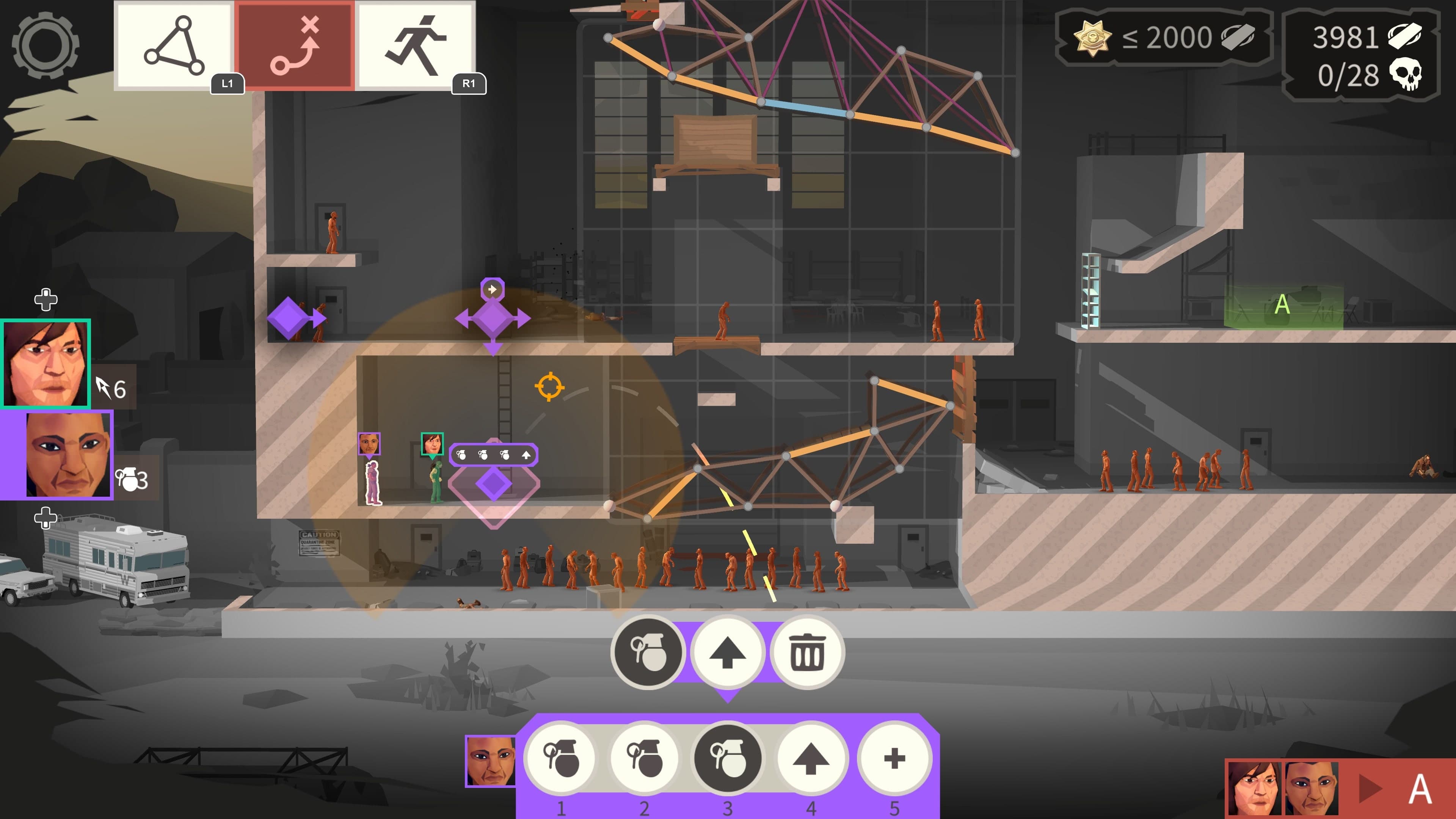Bridge Constructor: The Walking Dead: скриншот 1