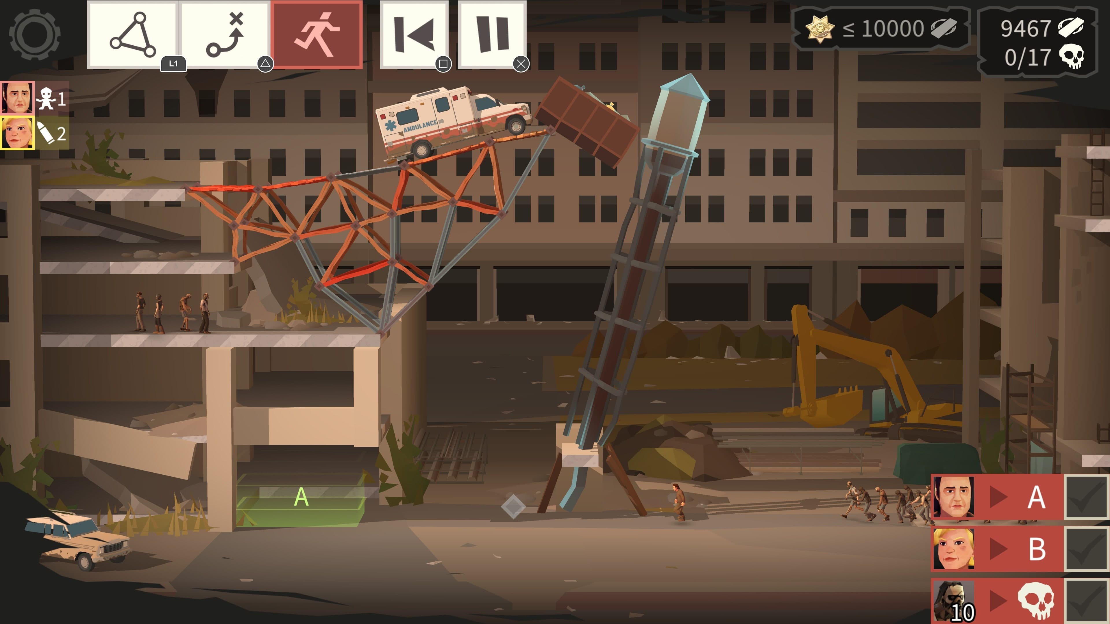 Bridge Constructor: The Walking Dead: скриншот 3