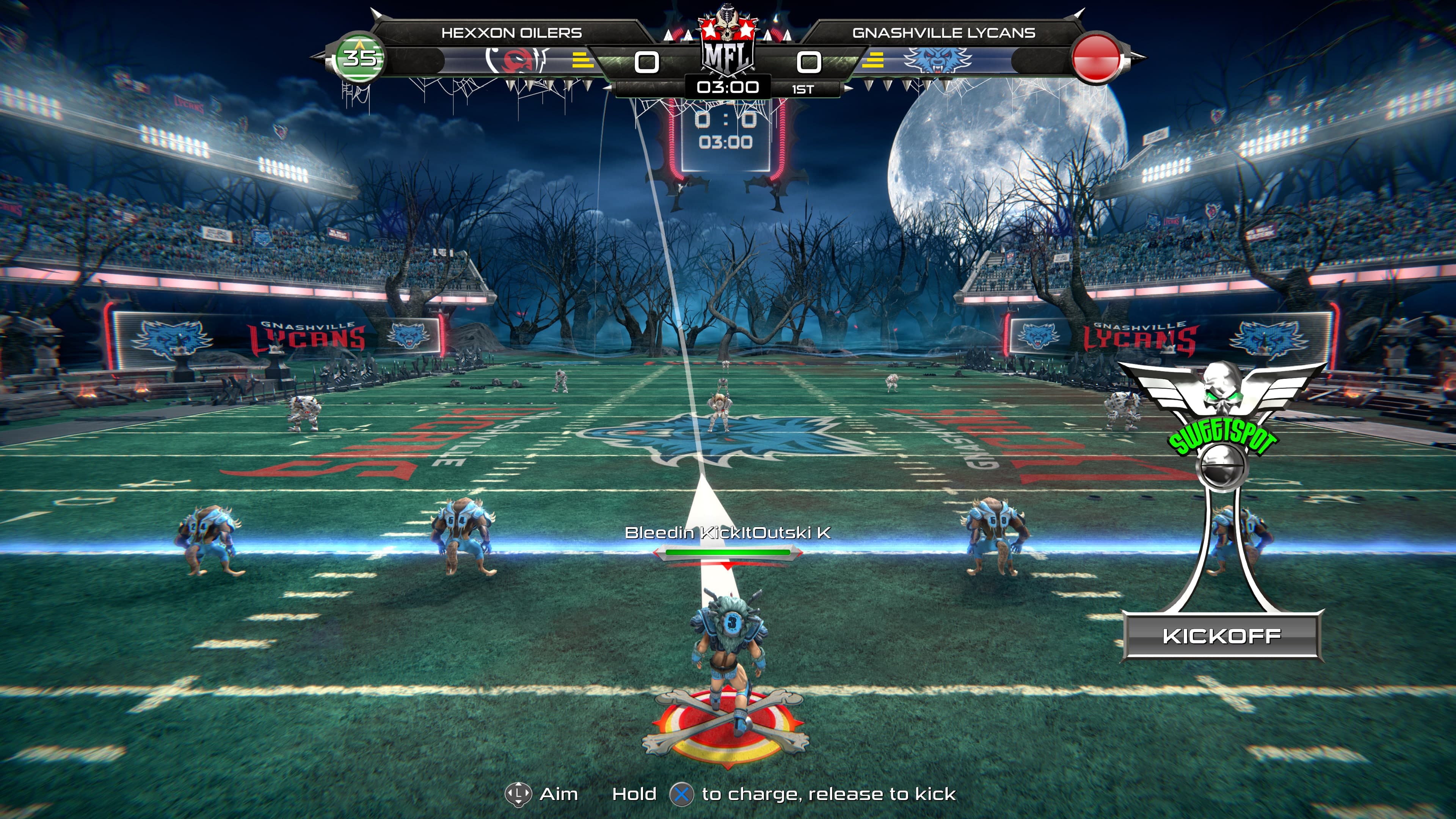Mutant Football League - Gnashville Lycans: скриншот 2