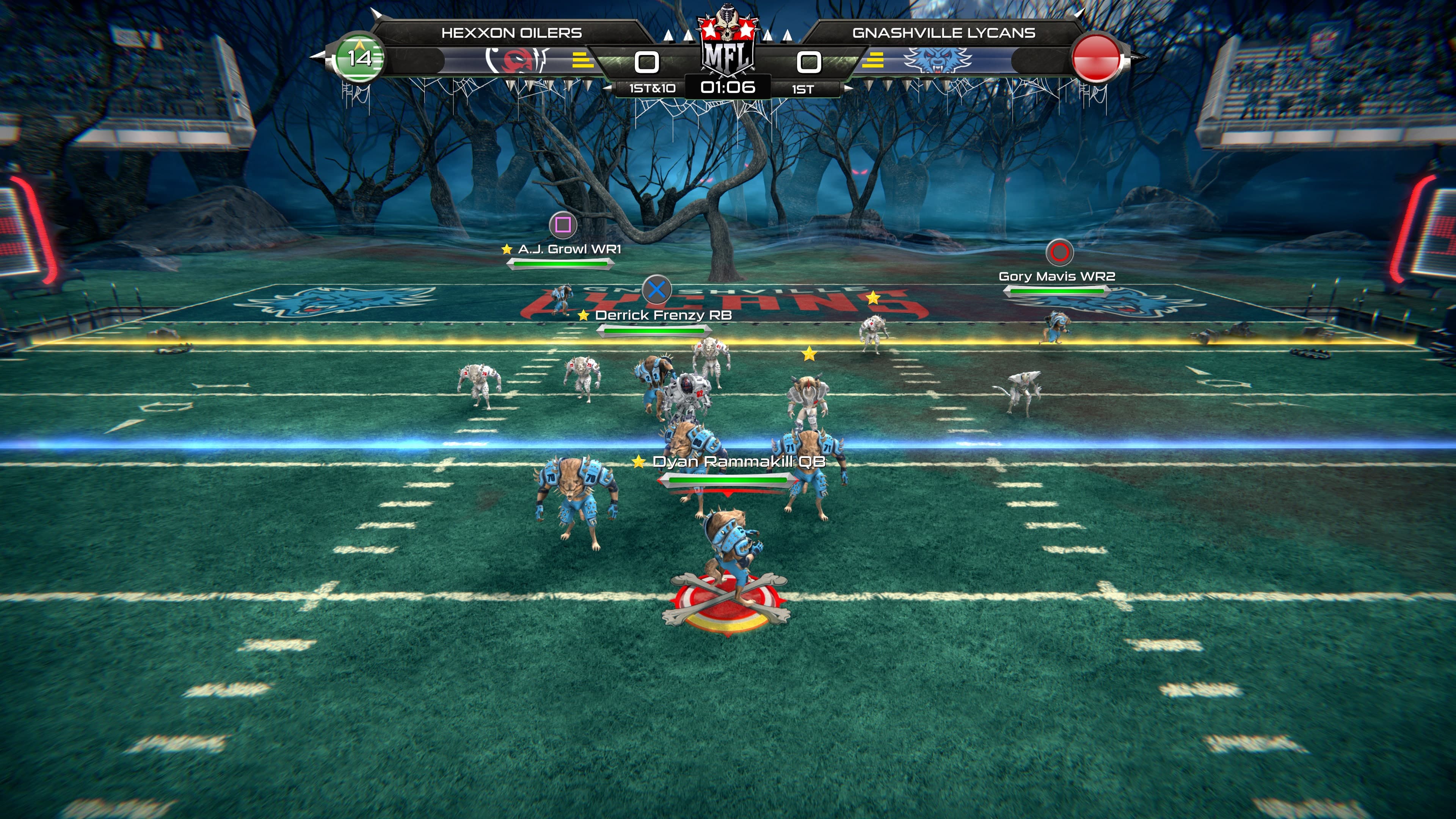 Mutant Football League - Gnashville Lycans: скриншот 1