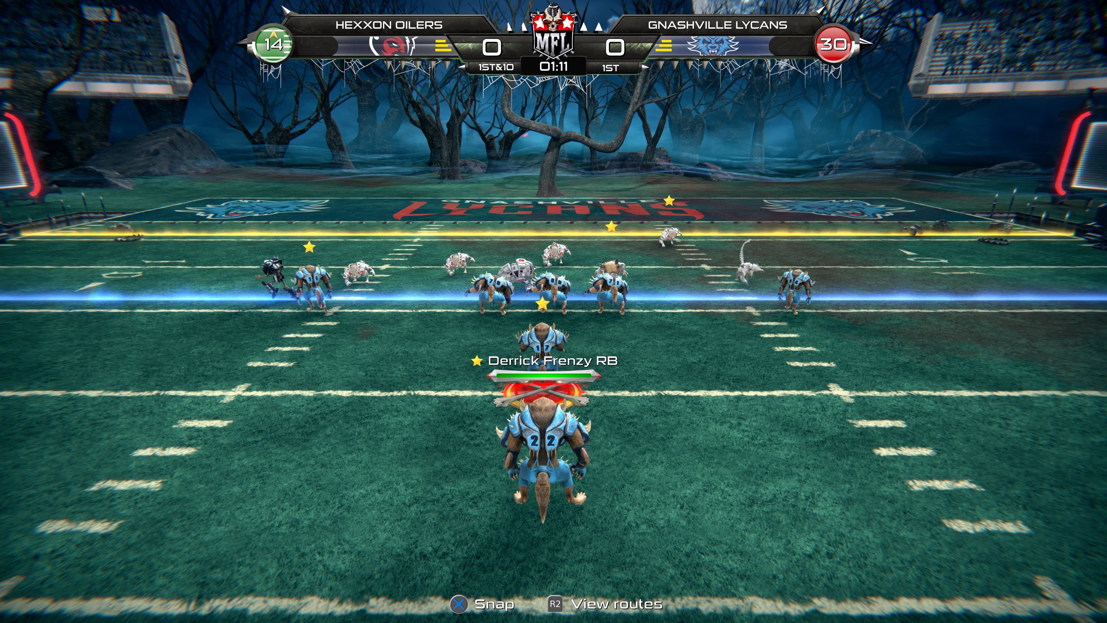 Mutant Football League - Gnashville Lycans: скриншот 5