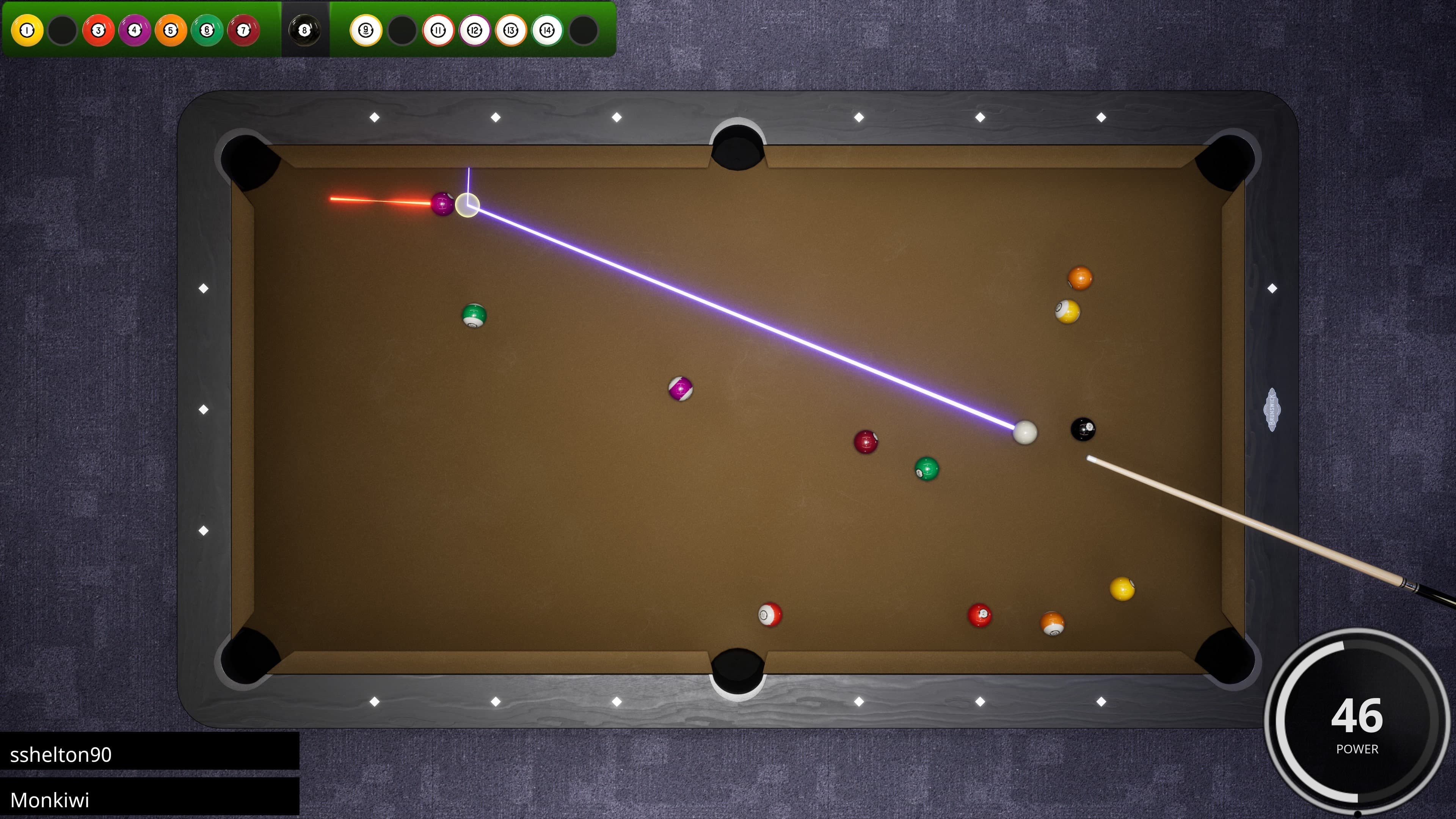 Brunswick Pro Billiards: скриншот 1