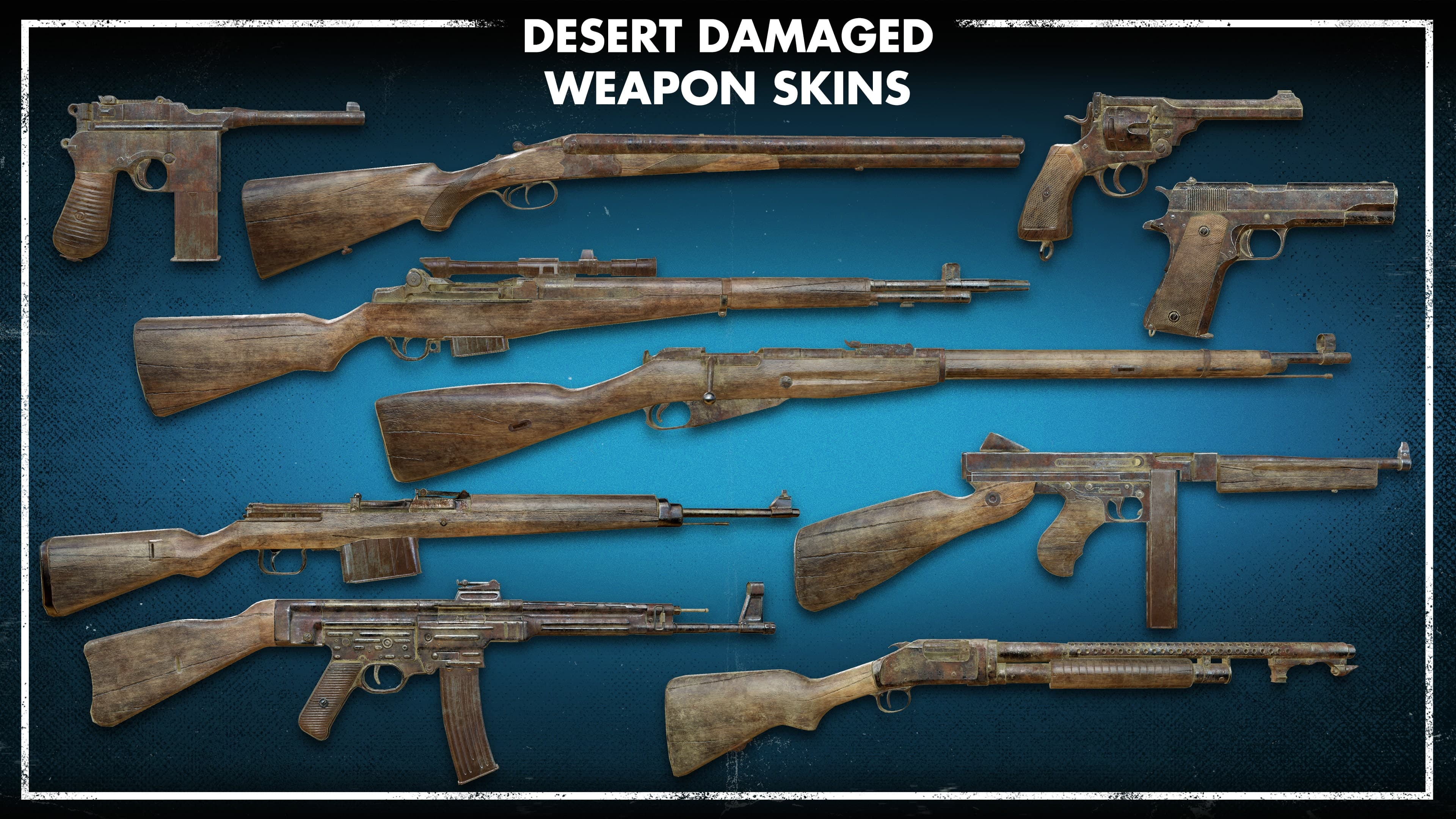Zombie Army 4: Desert Damaged Weapon Skins: скриншот 1