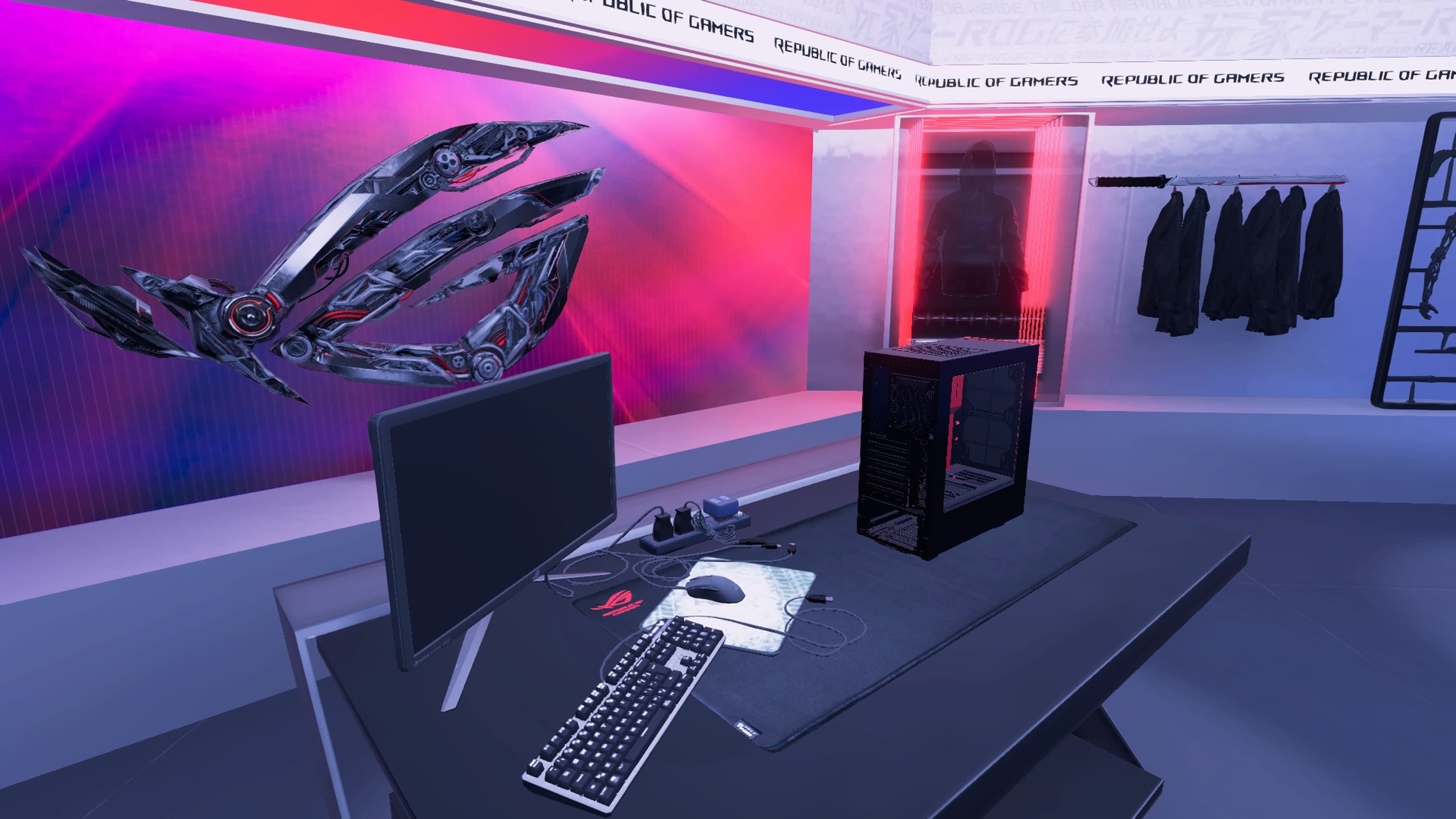 PC Building Simulator Republic of Gamers Workshop: скриншот 1