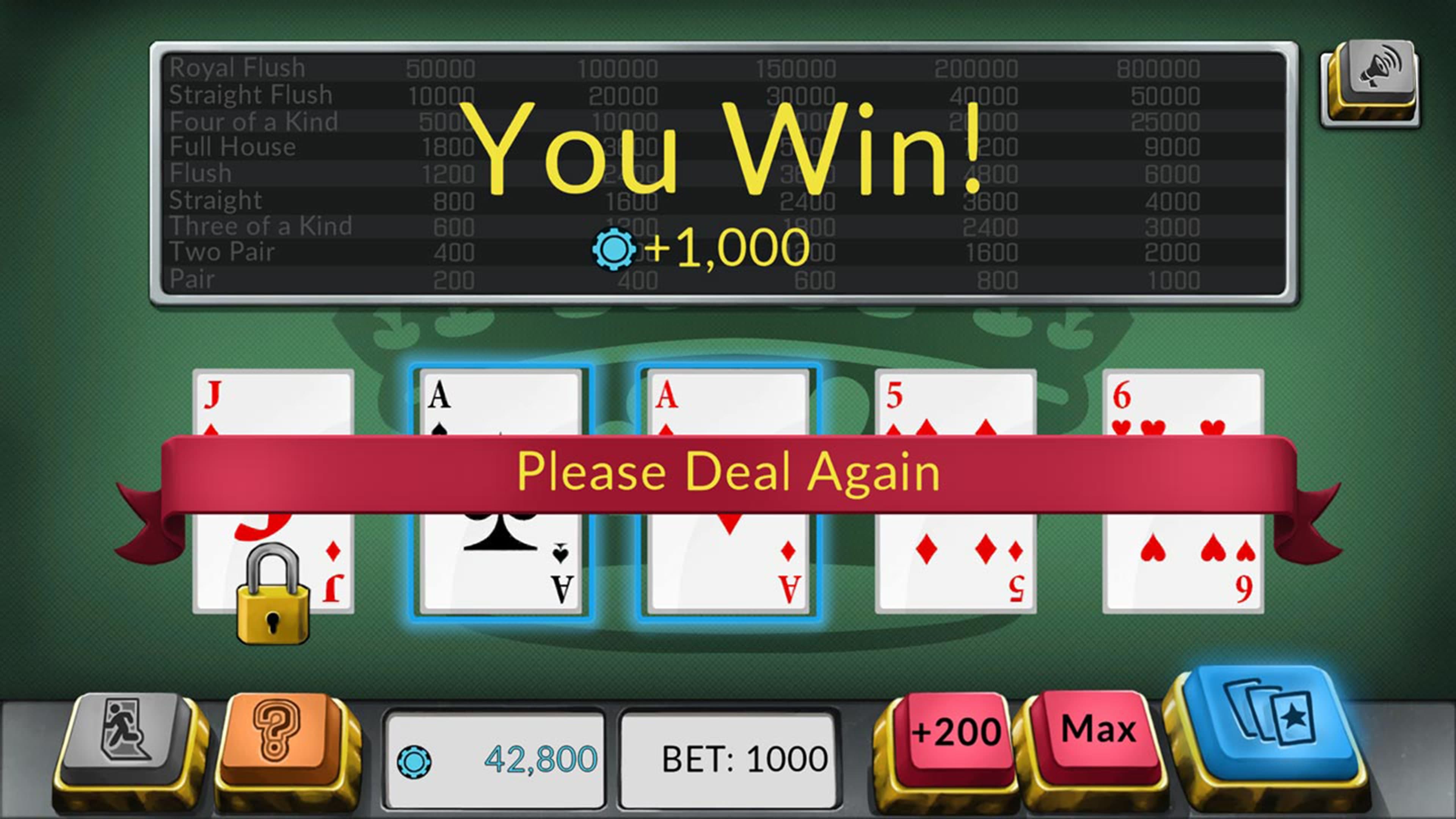Four Kings: Video Poker: скриншот 5
