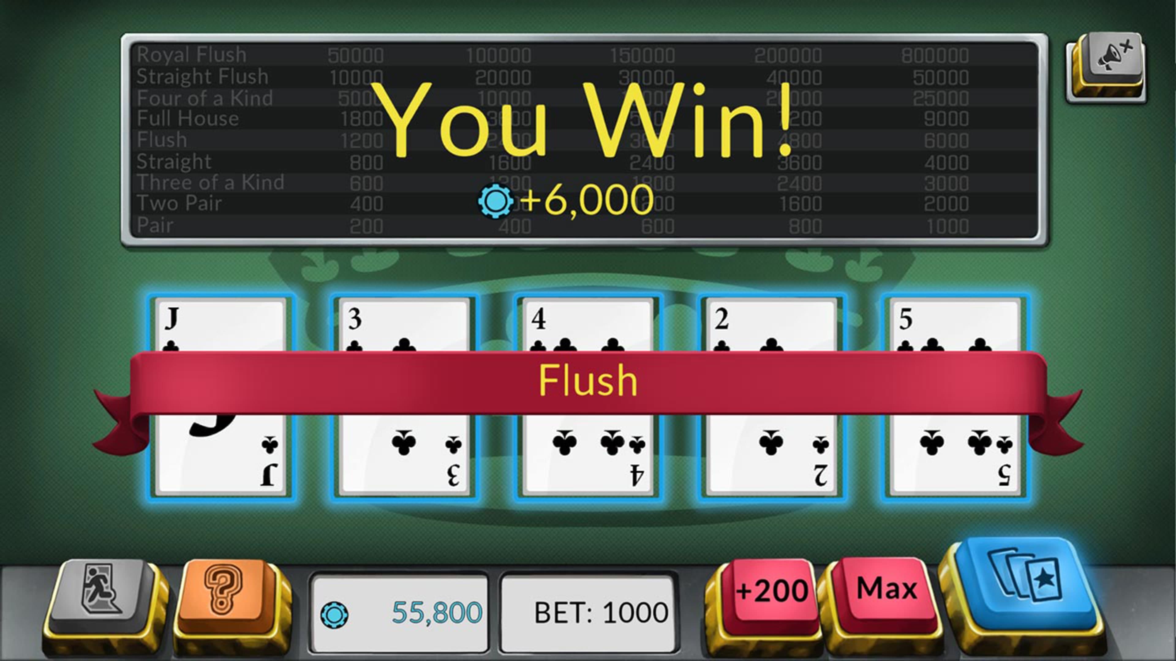 Four Kings: Video Poker: скриншот 3