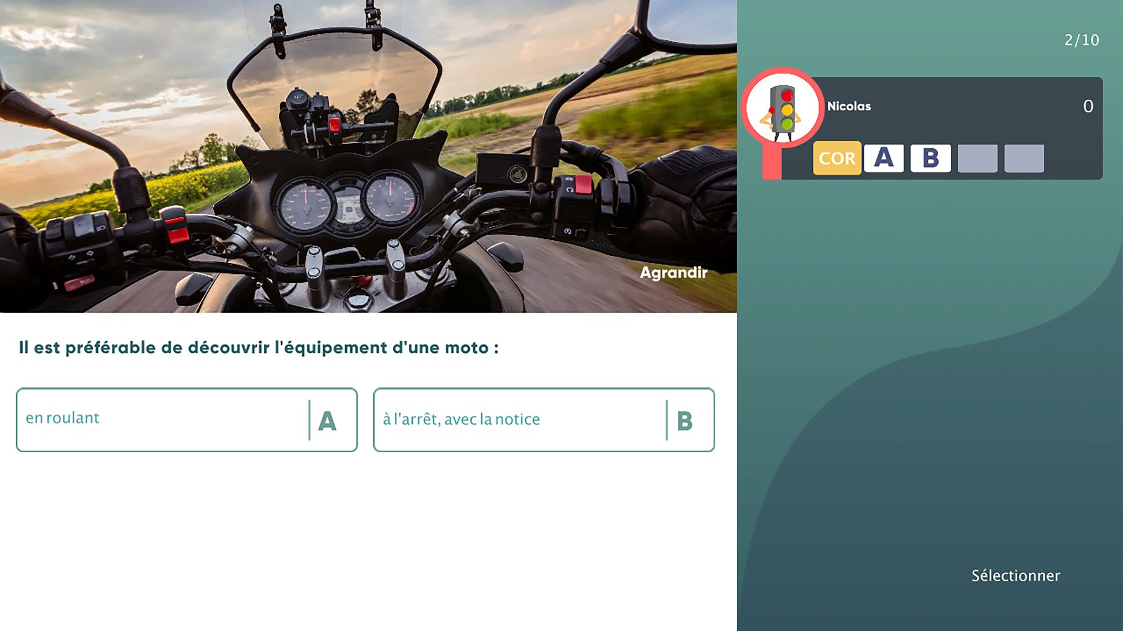 Réussir : Code de la Route Spécial Moto: скриншот 2