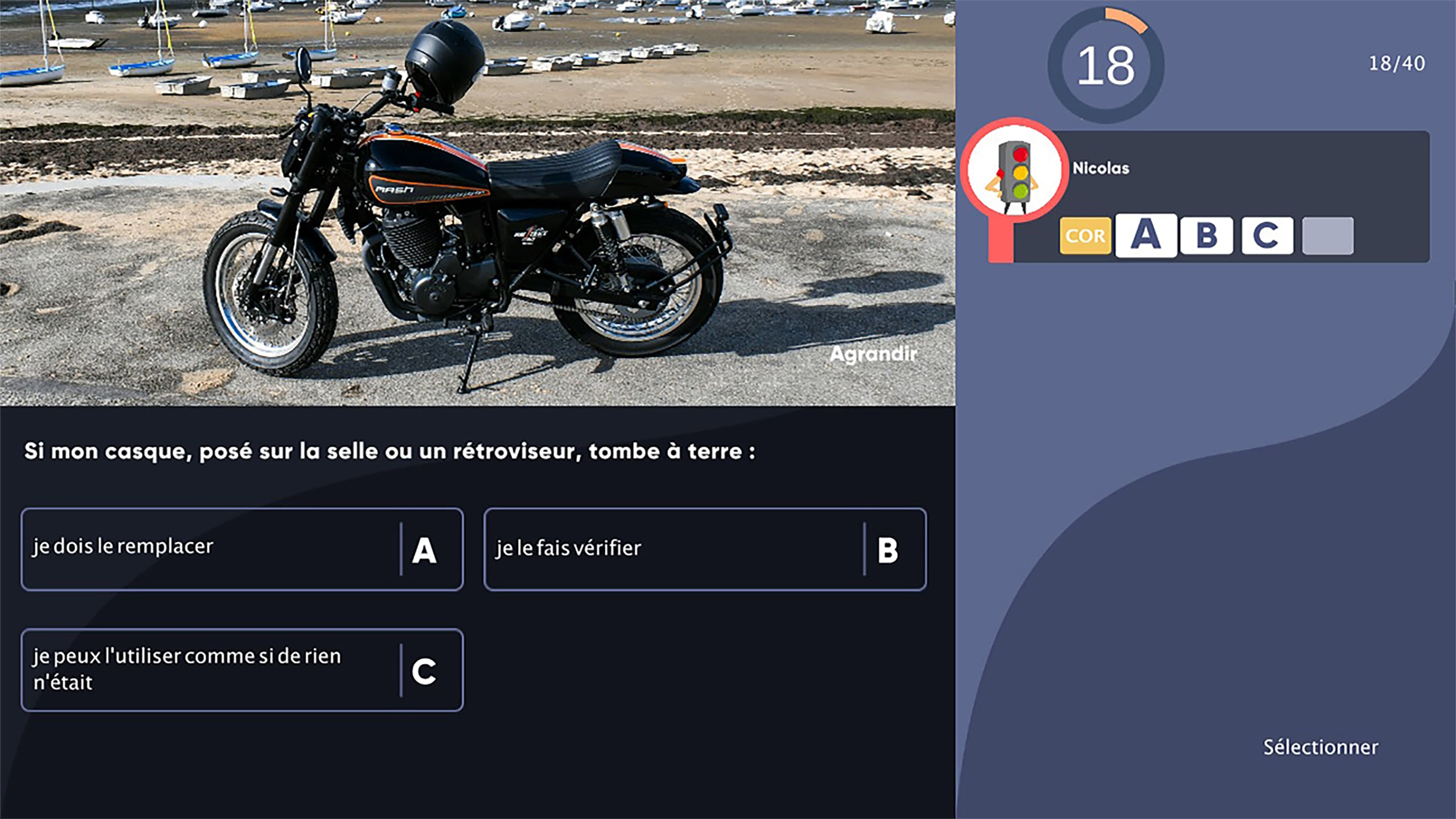 Réussir : Code de la Route Spécial Moto: скриншот 1