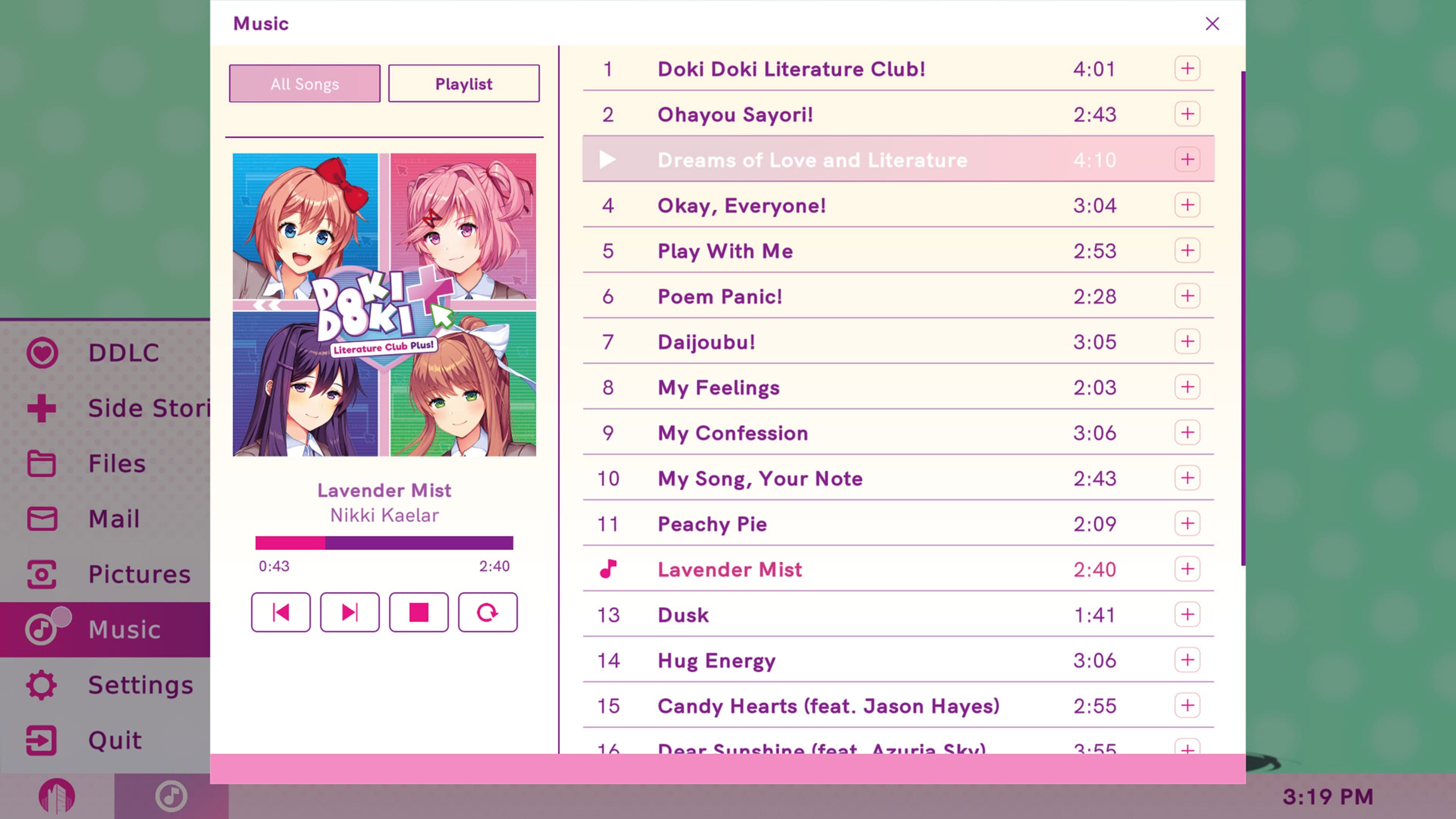 Doki Doki Literature Club Plus!: скриншот 4
