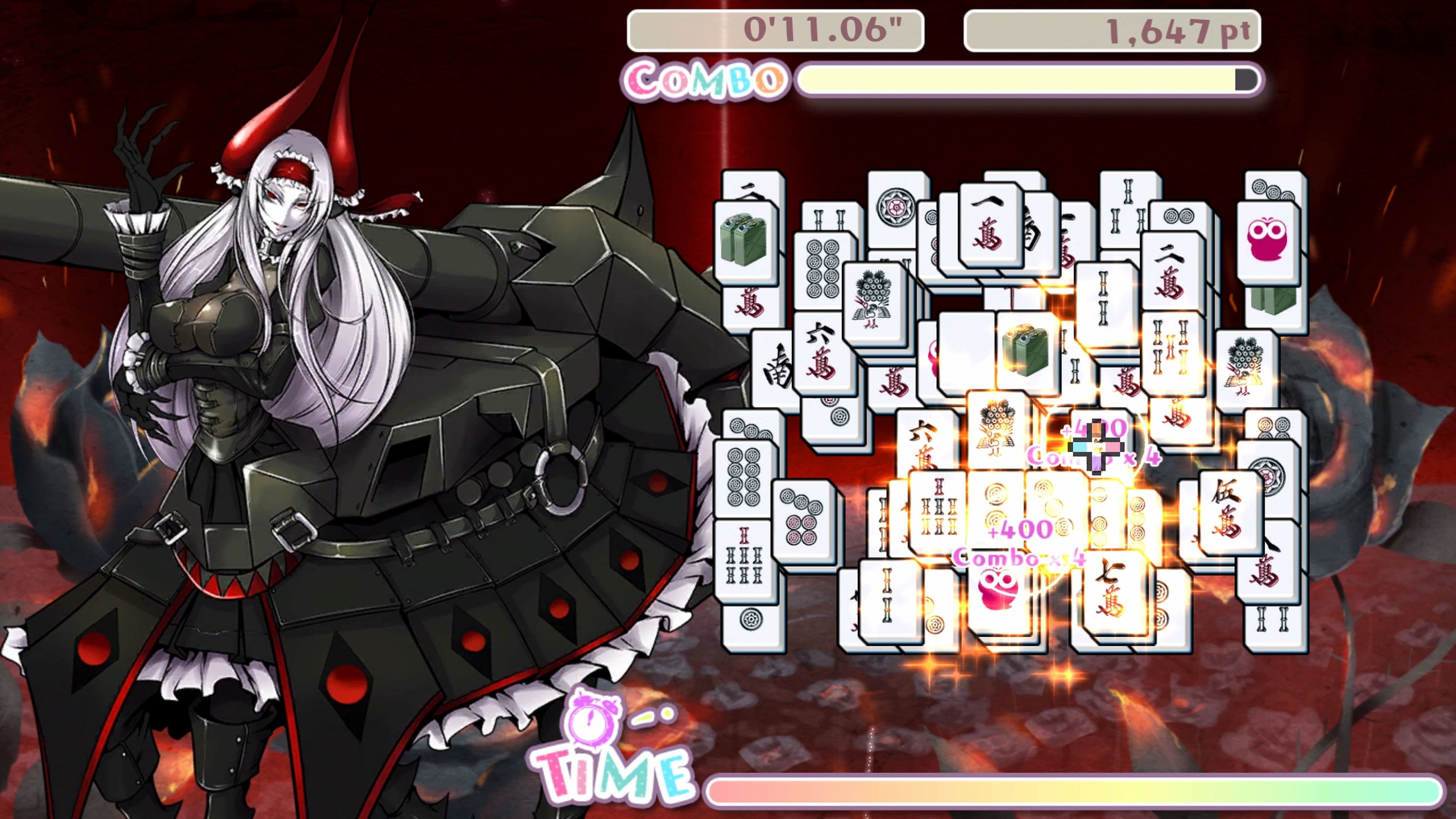 Bishoujo Battle Mahjong Solitaire: скриншот 4