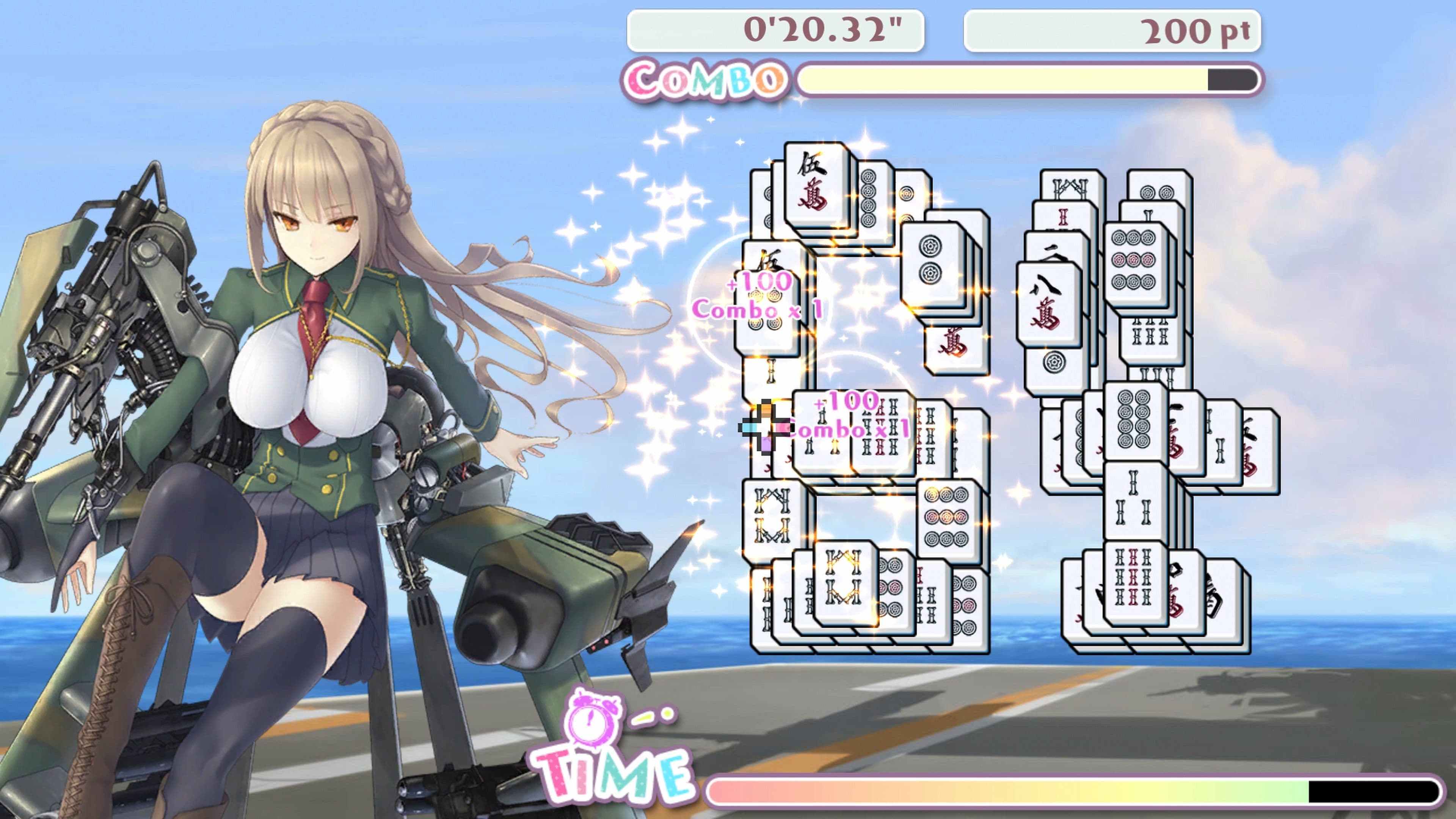 Bishoujo Battle Mahjong Solitaire: скриншот 7