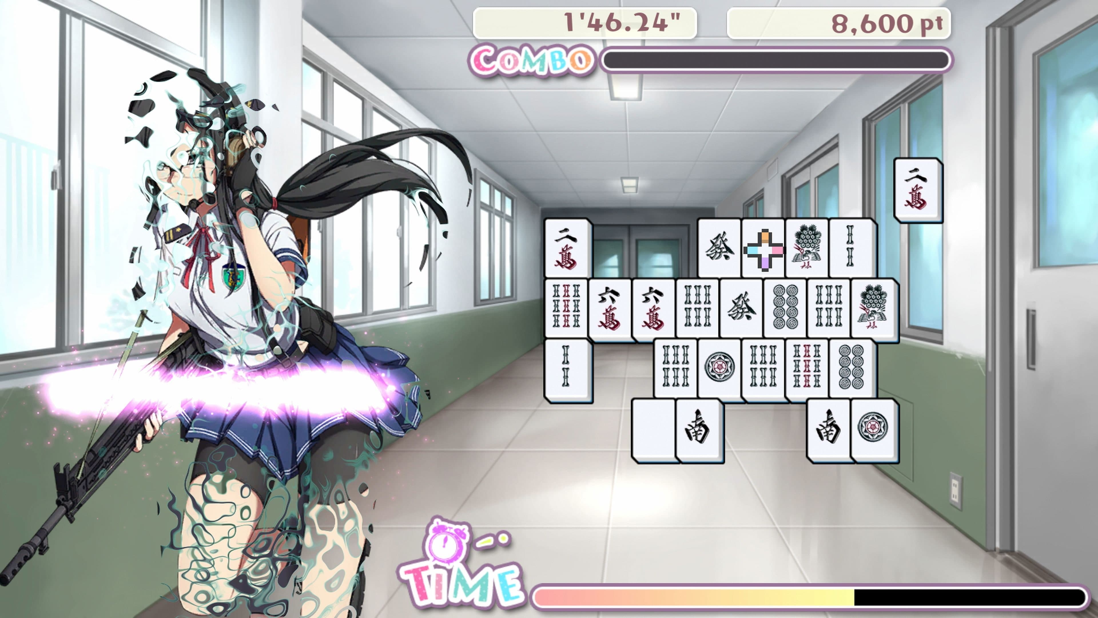Bishoujo Battle Mahjong Solitaire: скриншот 9