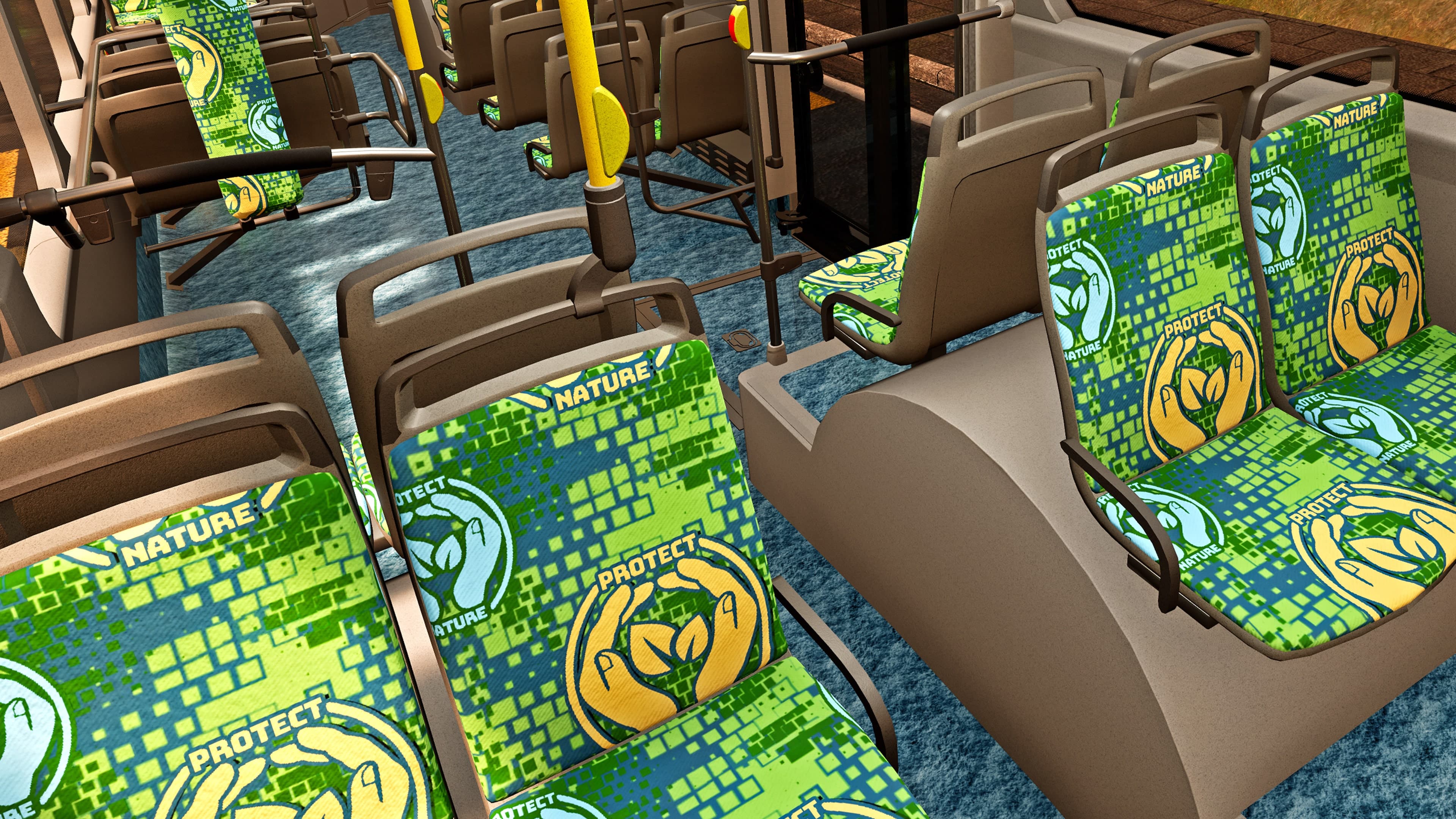 Bus Simulator 21 Next Stop - Protect Nature Interior Pack: скриншот 1