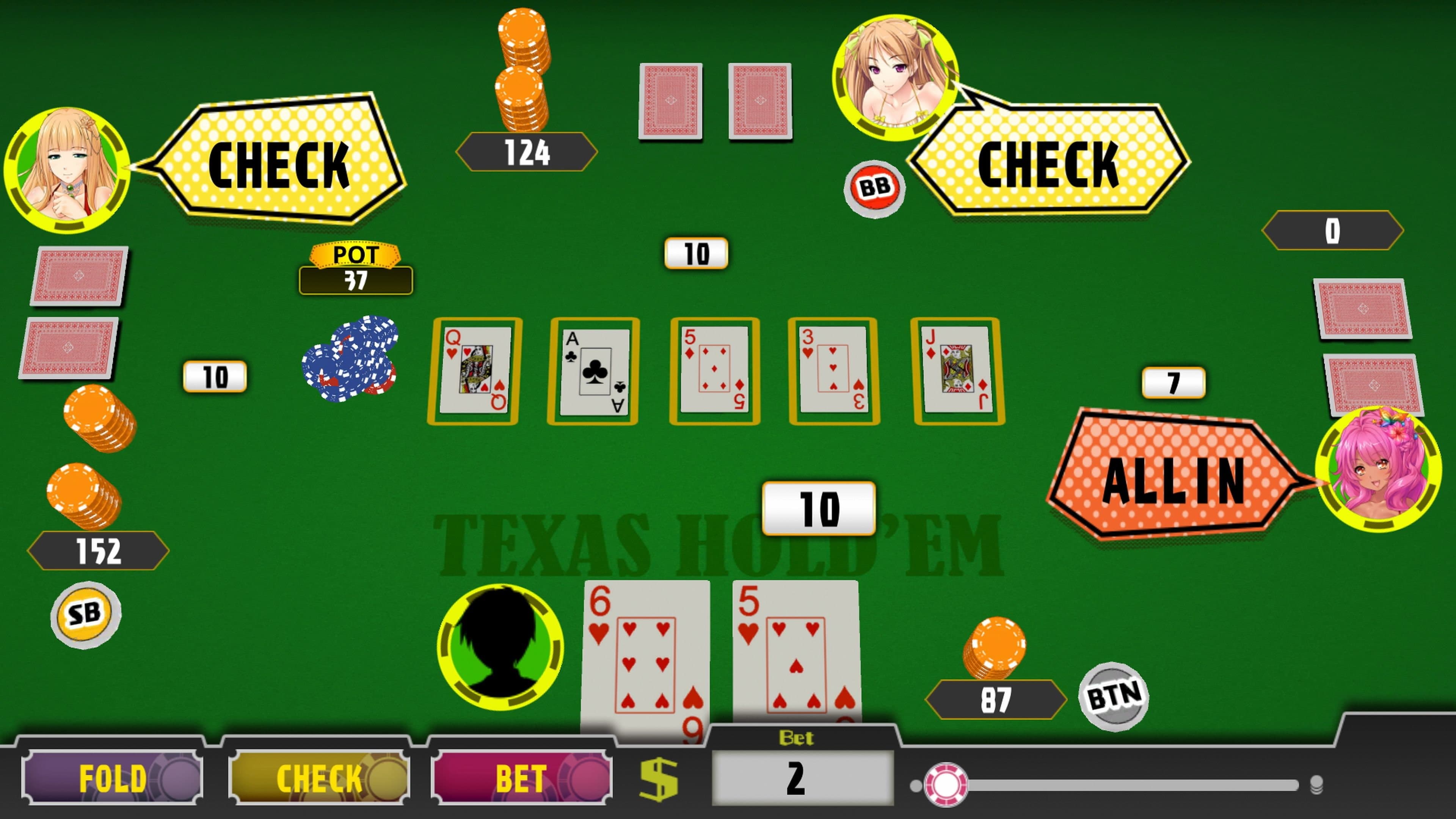 Poker Pretty Girls Battle: Texas Hold'em: скриншот 3