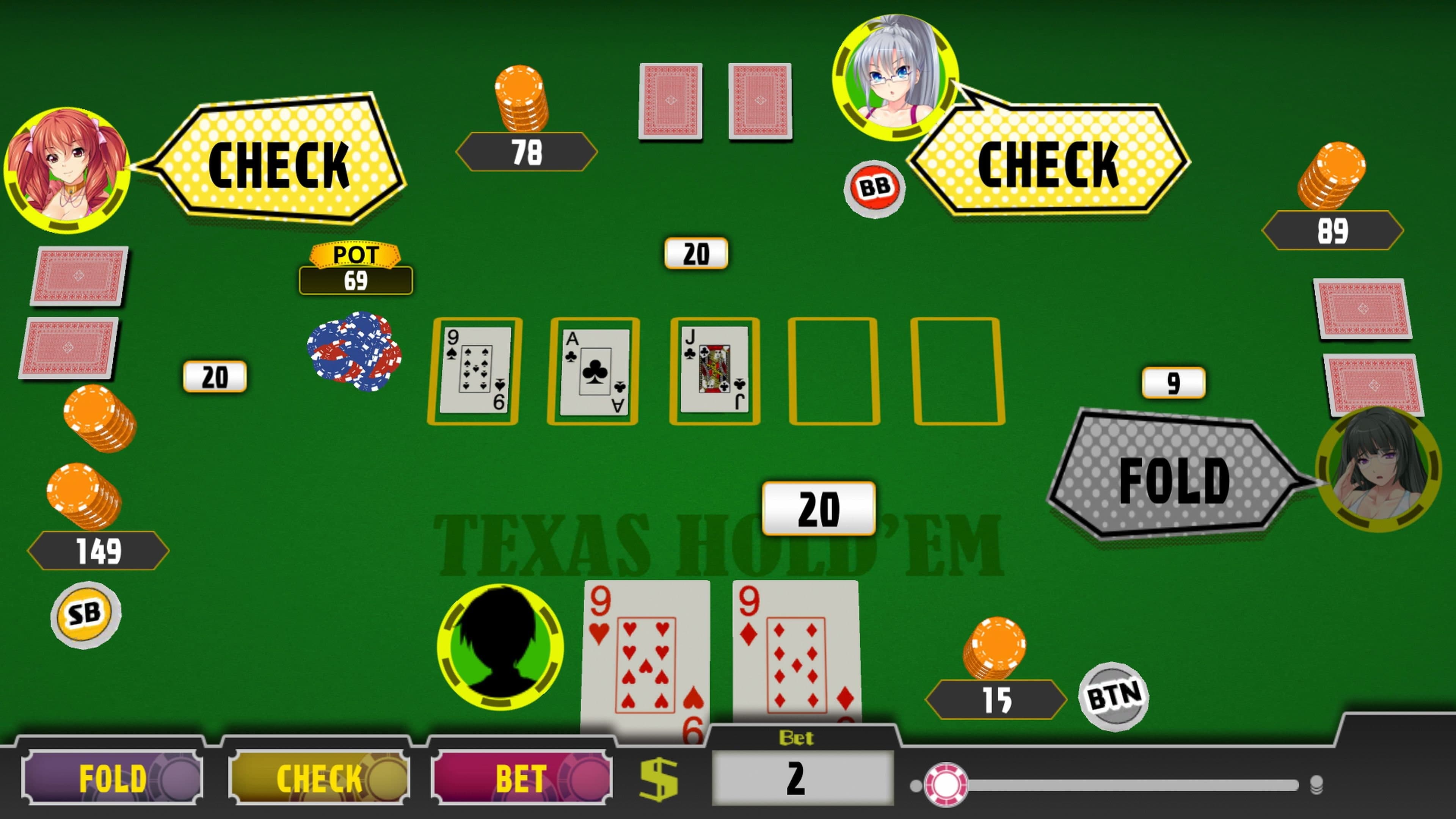 Poker Pretty Girls Battle: Texas Hold'em: скриншот 9