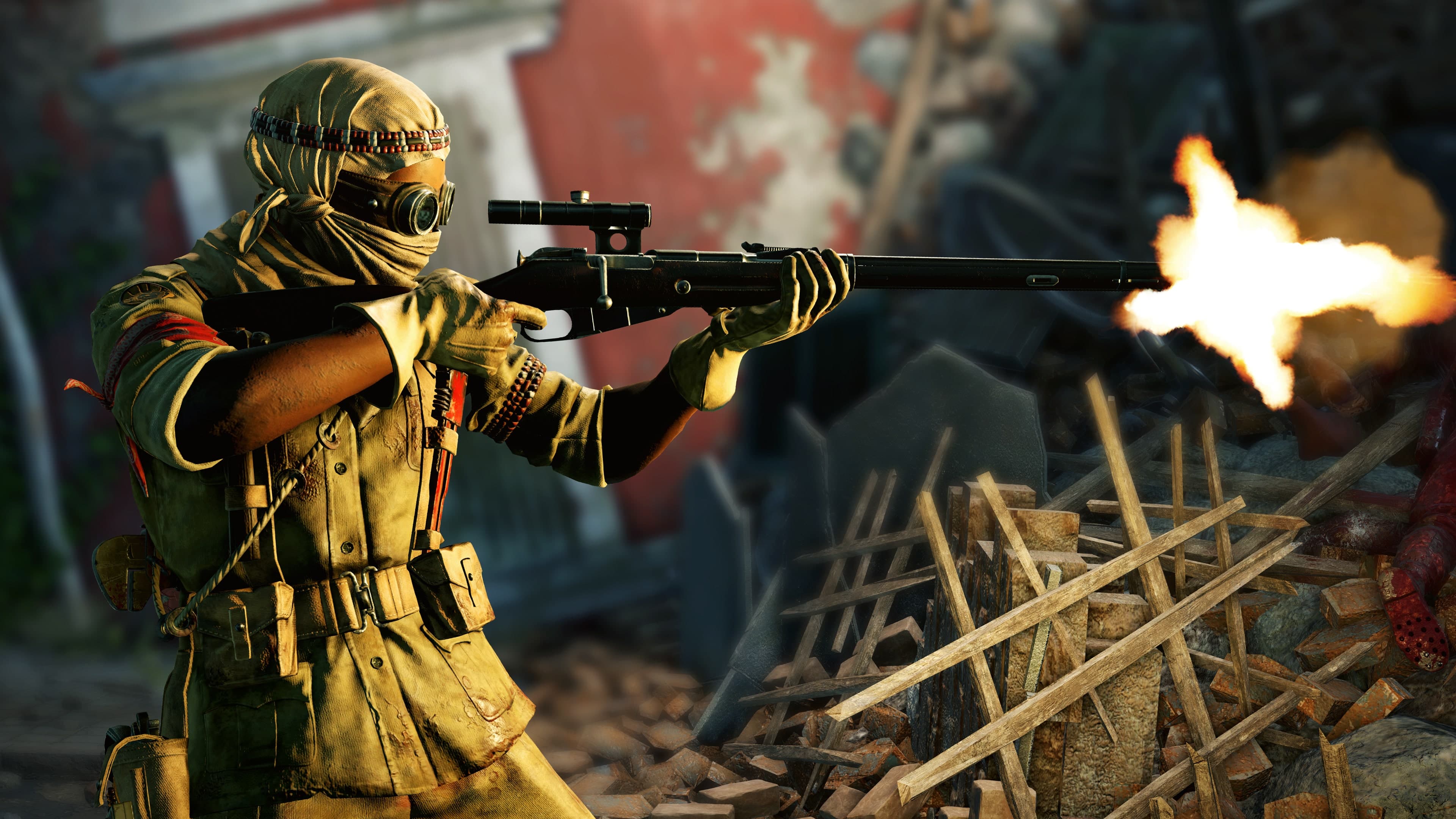 Zombie Army 4: Desert Rat Shola Outfit: скриншот 1