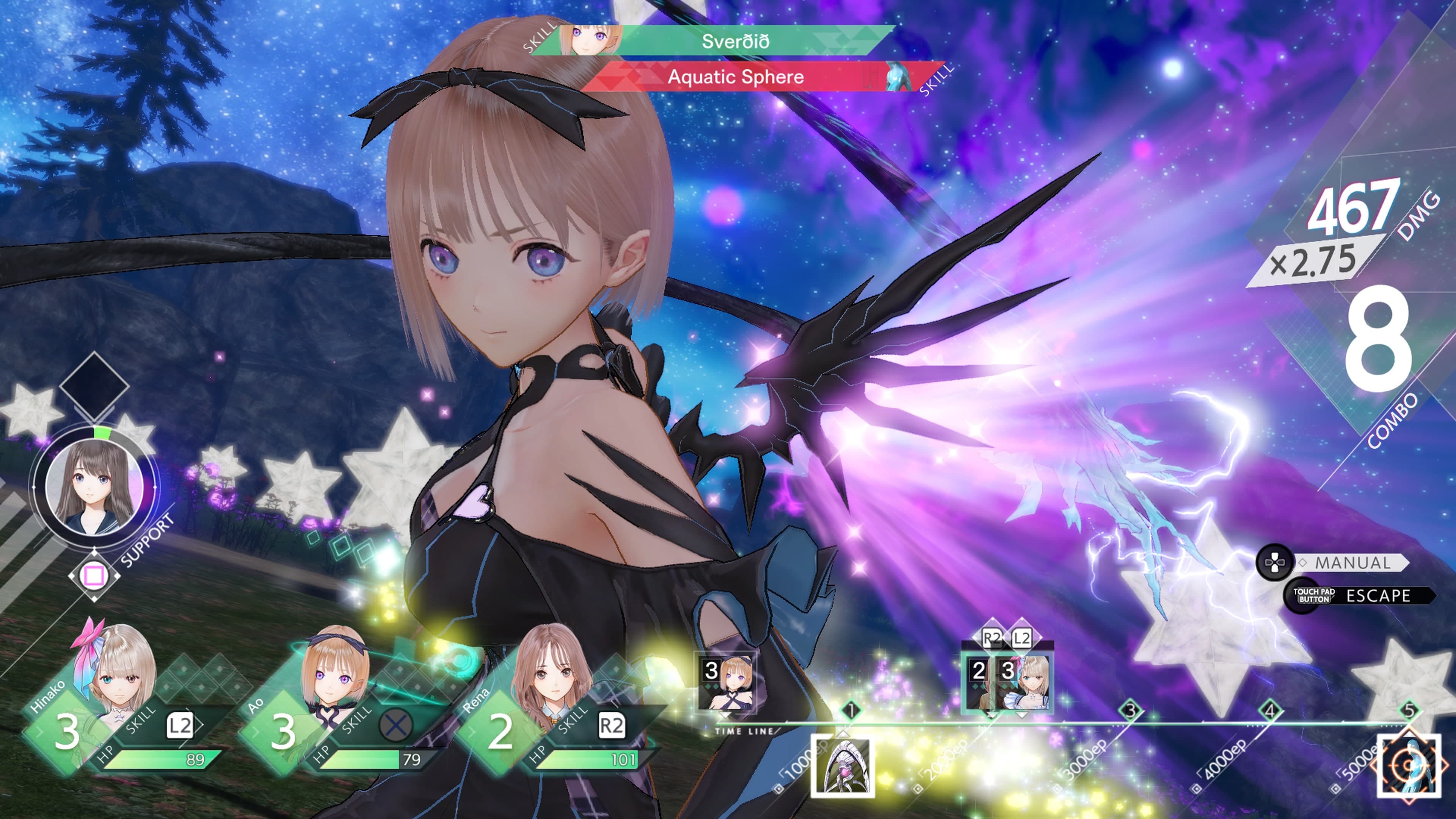 BLUE REFLECTION: Second Light: скриншот 3