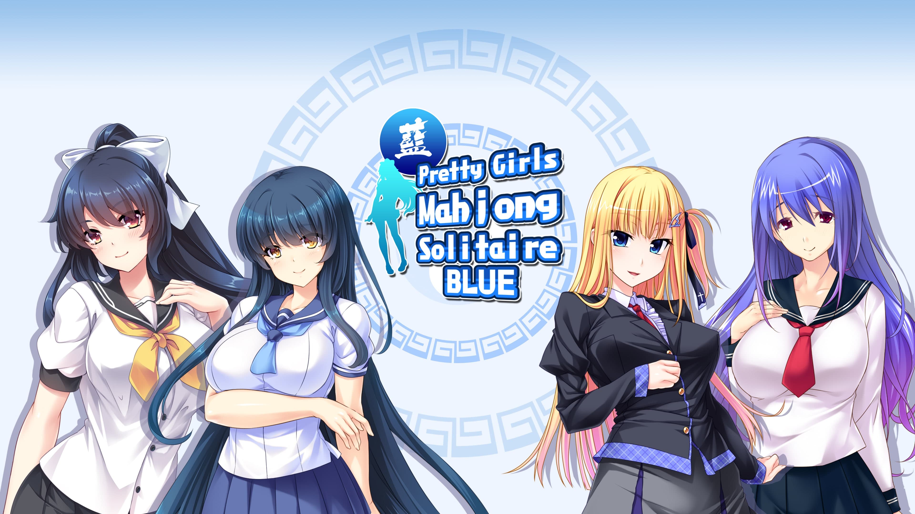 Pretty Girls Mahjong Solitaire - Blue Standard
