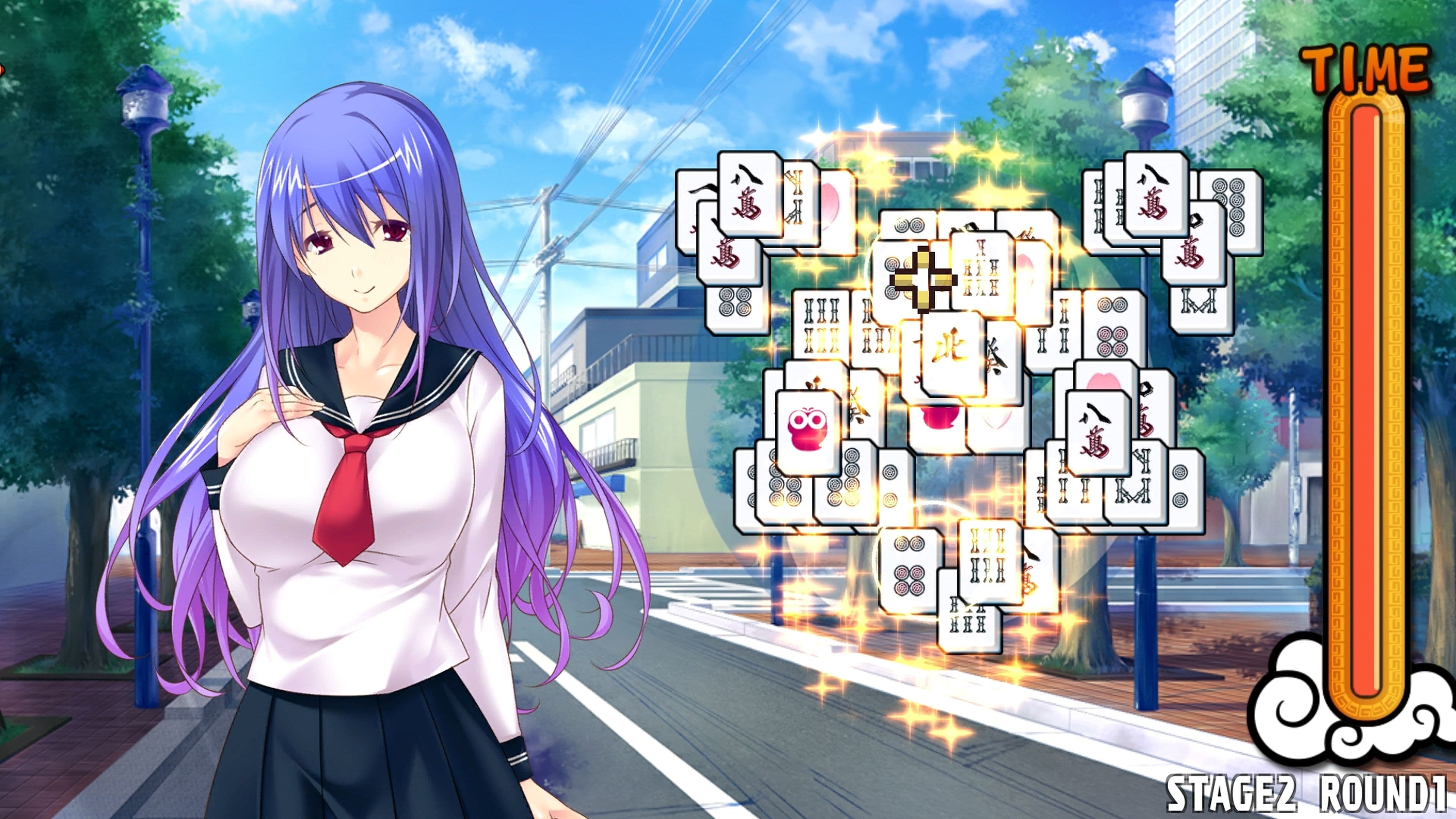 Pretty Girls Mahjong Solitaire - Blue: скриншот 7