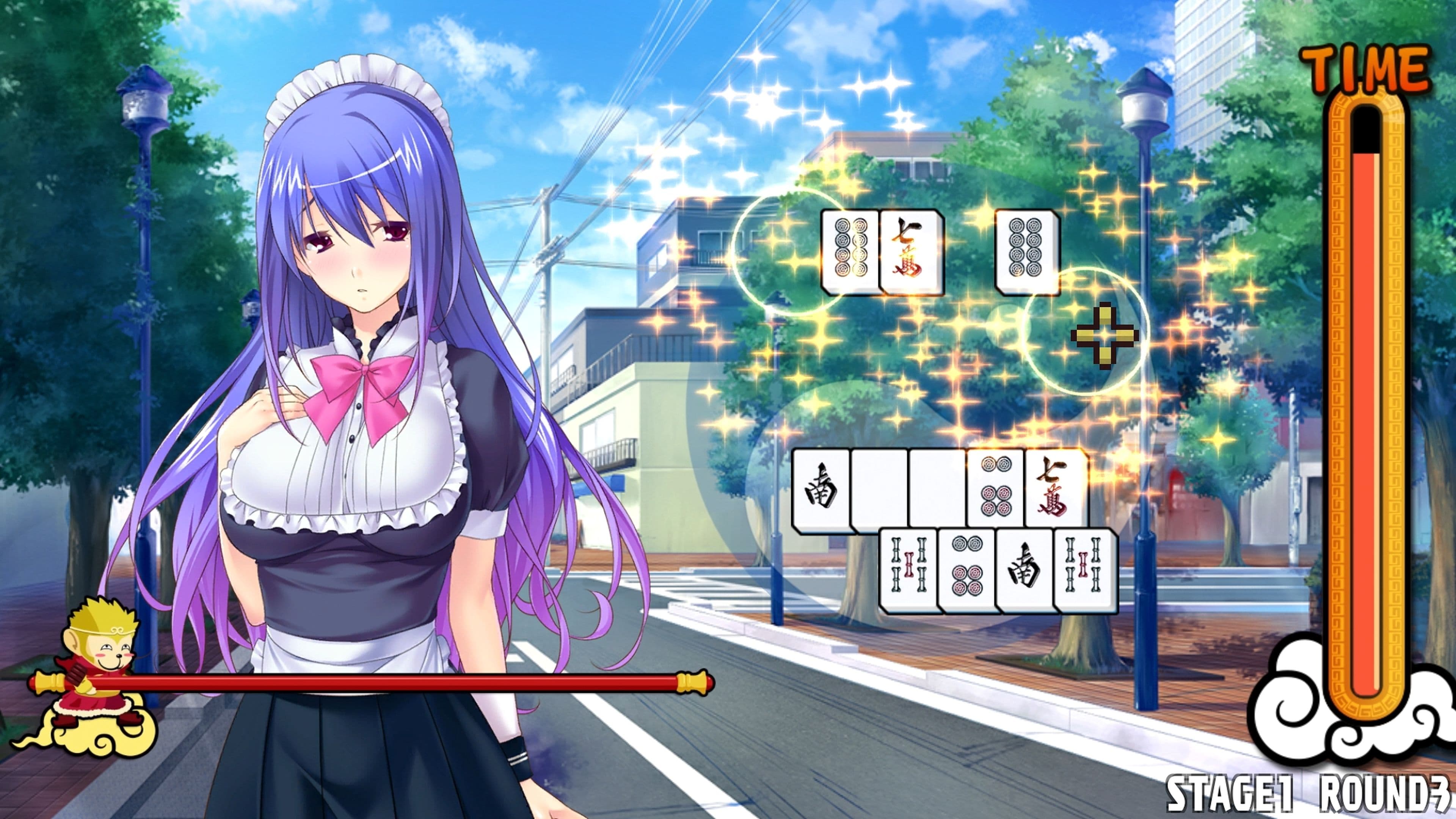 Pretty Girls Mahjong Solitaire - Blue: скриншот 4