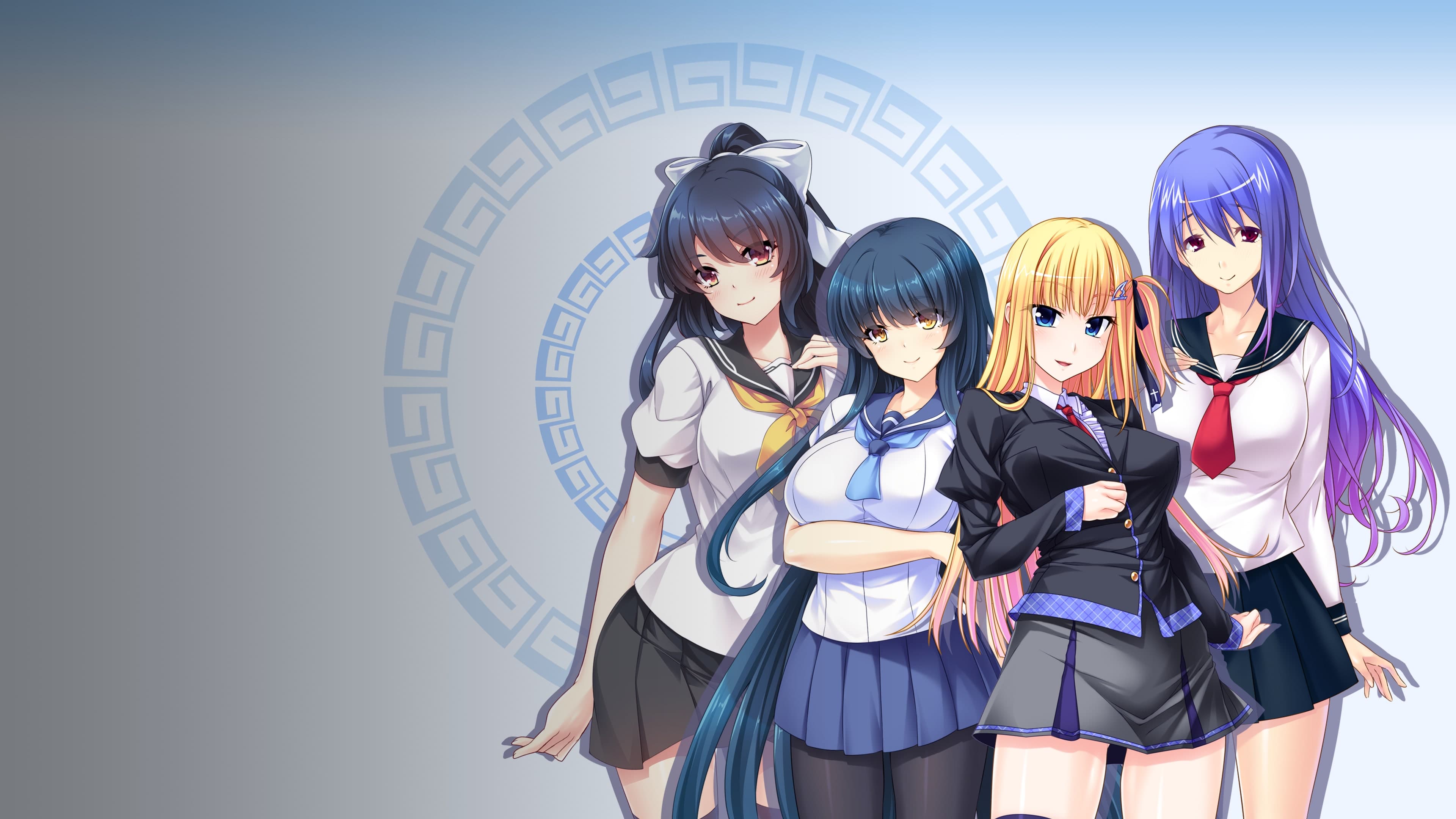 Pretty Girls Mahjong Solitaire - Blue Standard
