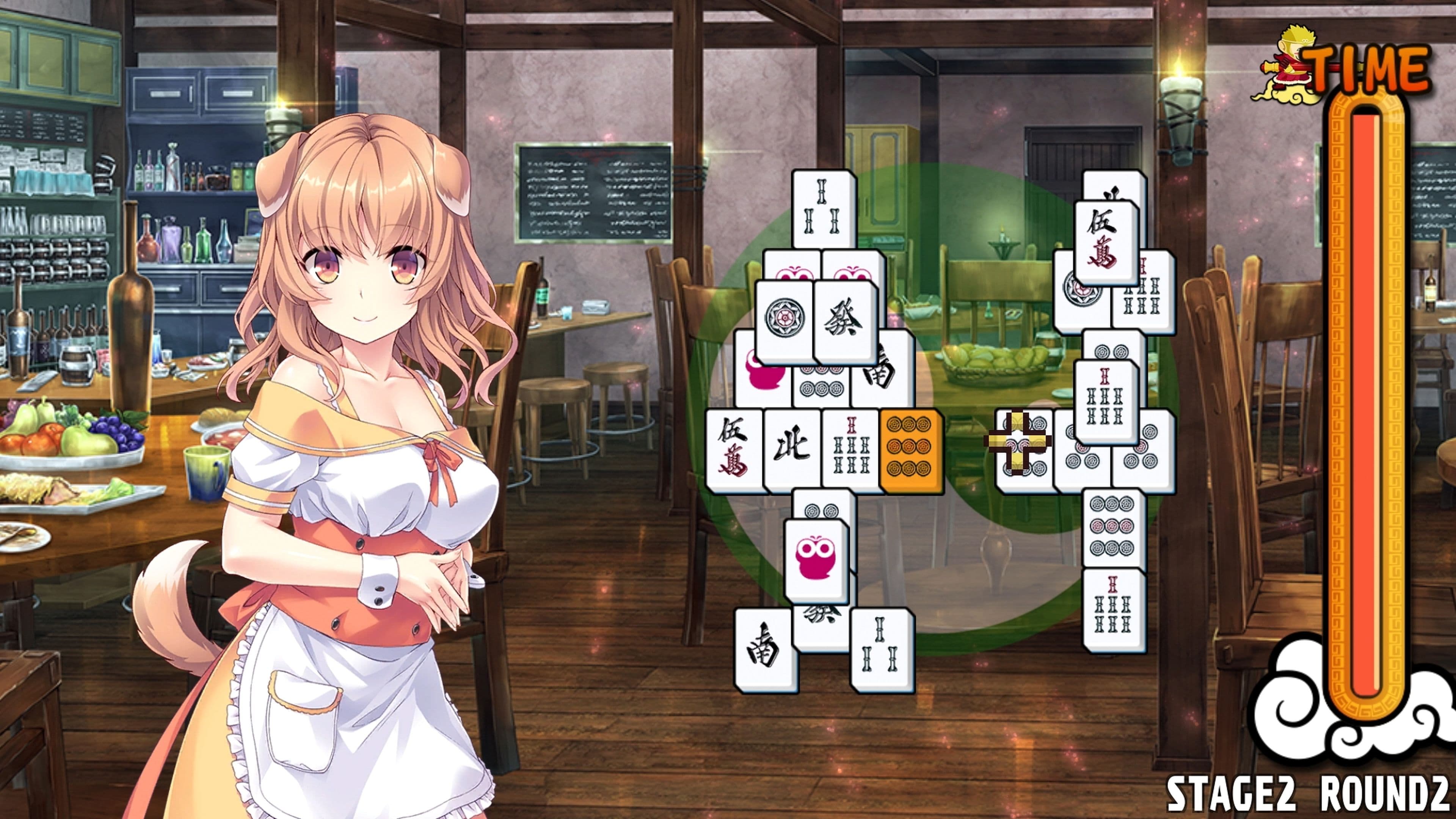 Pretty Girls Mahjong Solitaire - Green: скриншот 2
