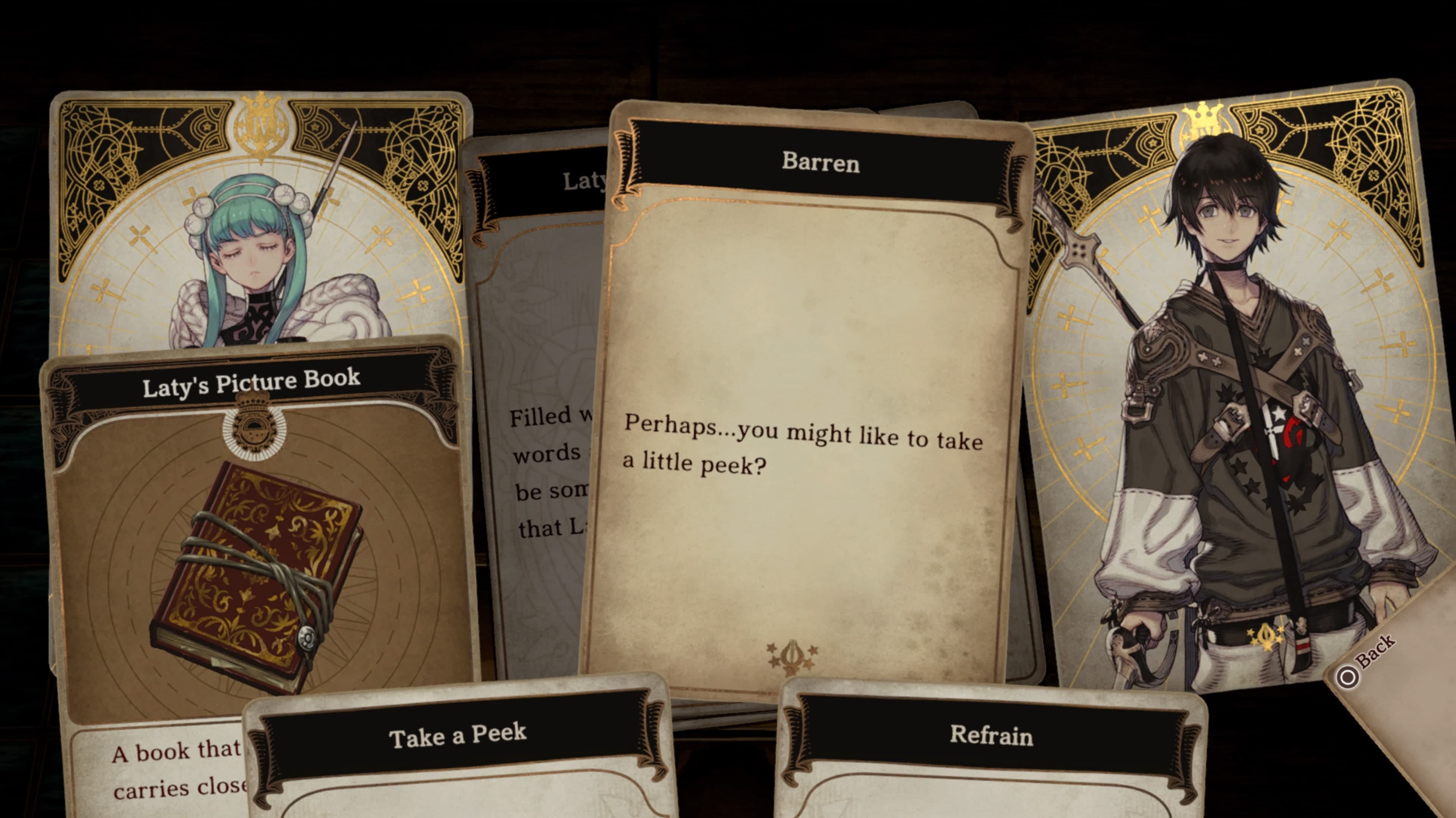 Voice of Cards: The Forsaken Maiden Game: скриншот 2
