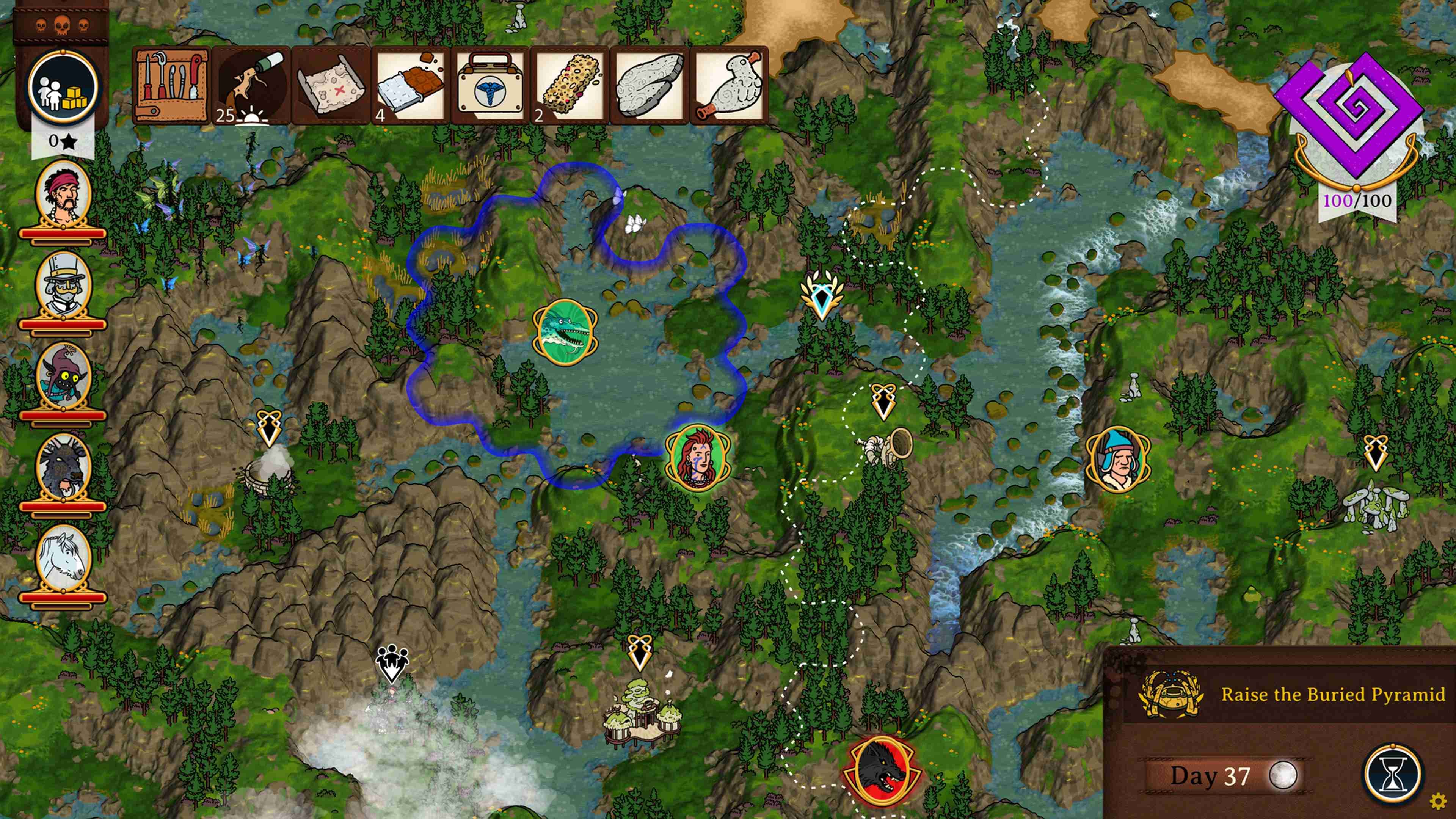 Curious Expedition 2 - Highlands of Avalon: скриншот 3