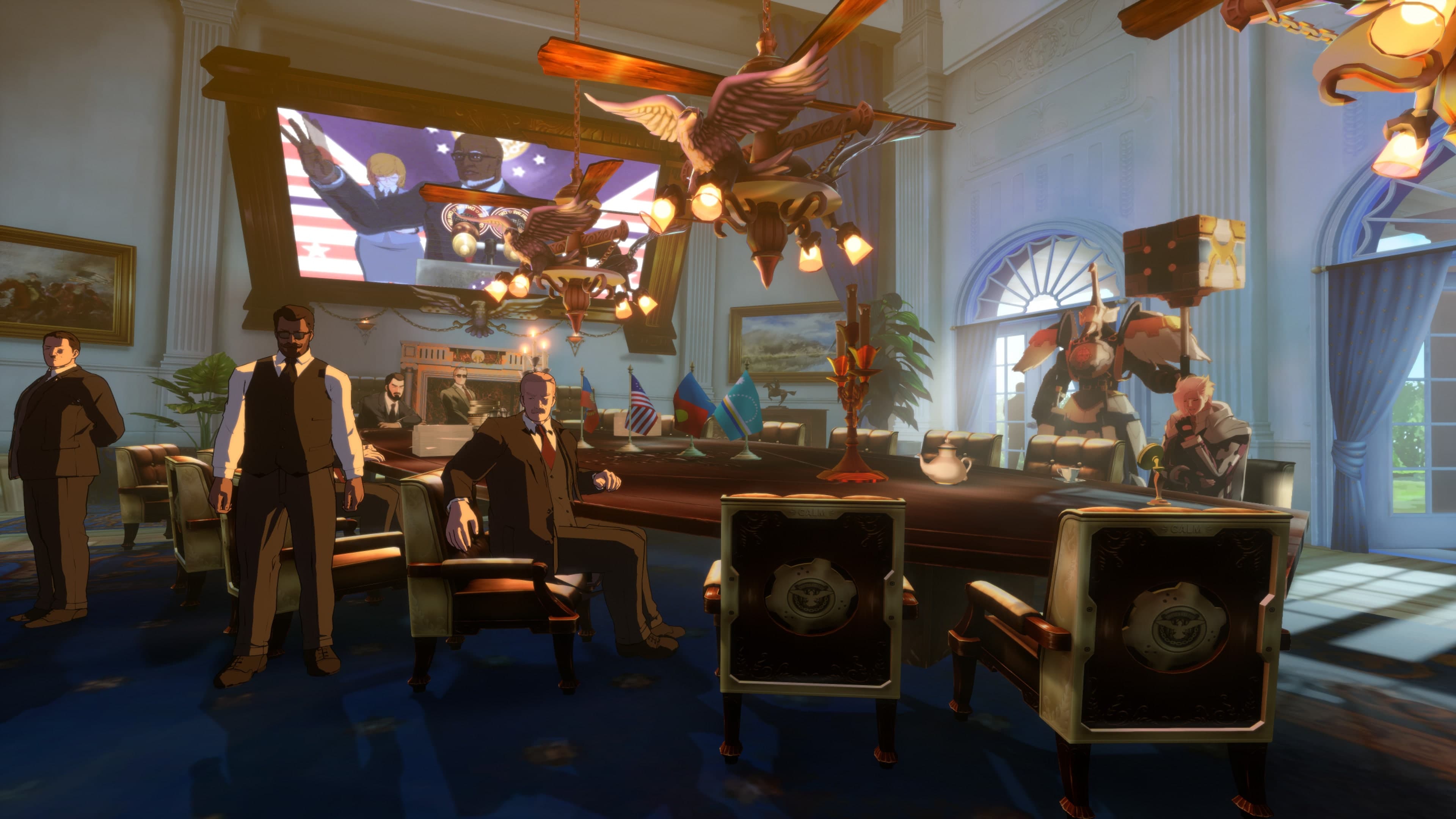 GGST Additional Battle Stage "White House Reborn": скриншот 2