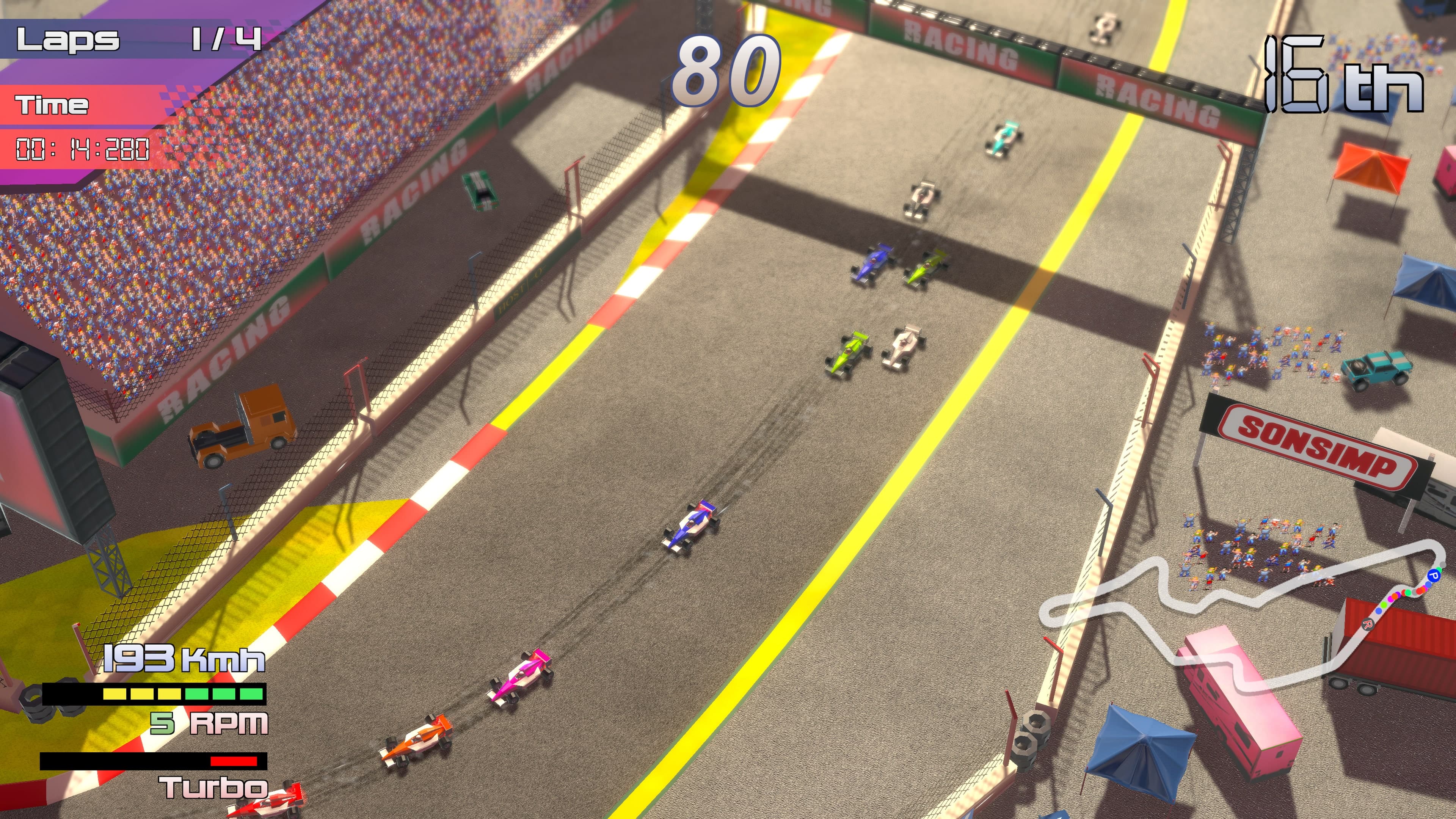 Grand Prix Rock 'N Racing: скриншот 1