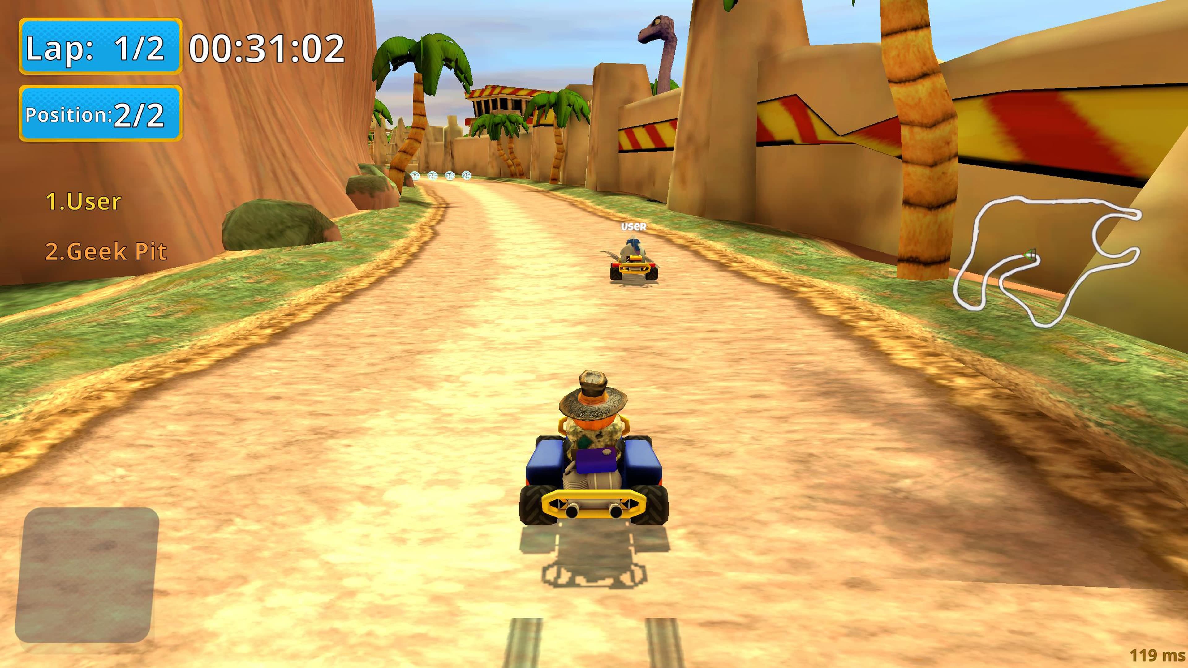 Crazy Chicken Kart 2: скриншот 2