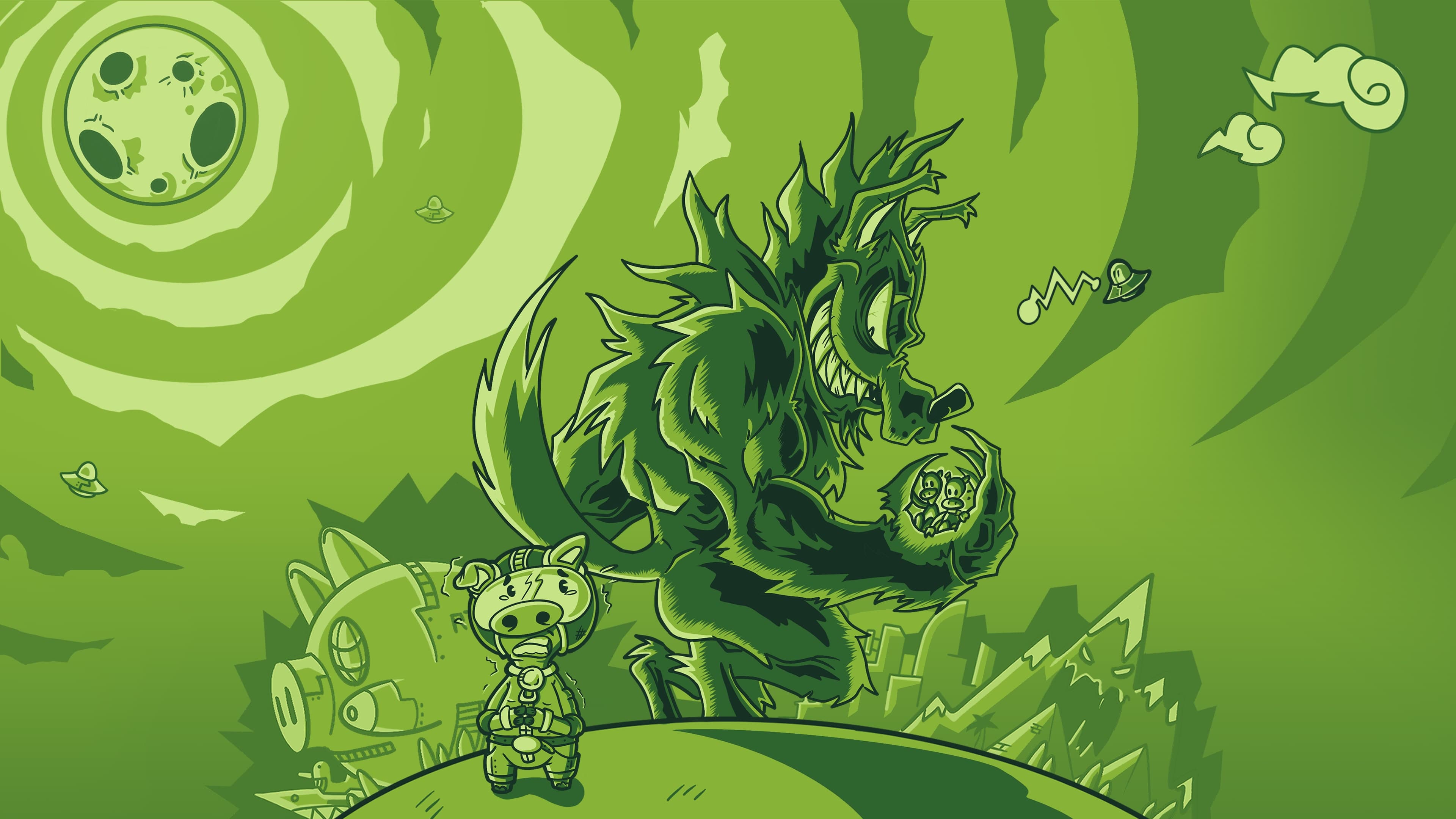 PigShip and the Giant Wolf Standard