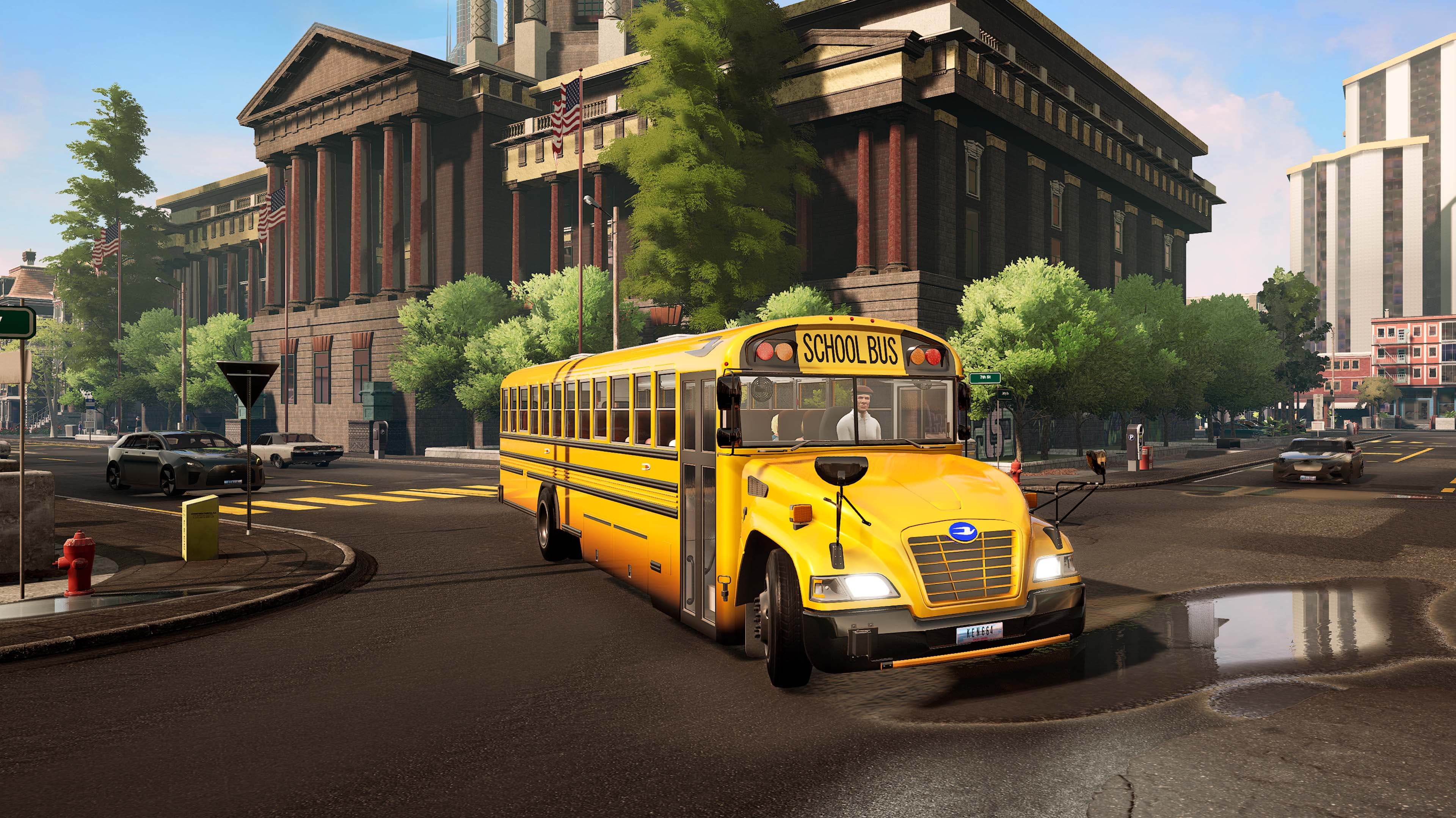 Bus Simulator 21 Next Stop - Official School Bus Extension: скриншот 3