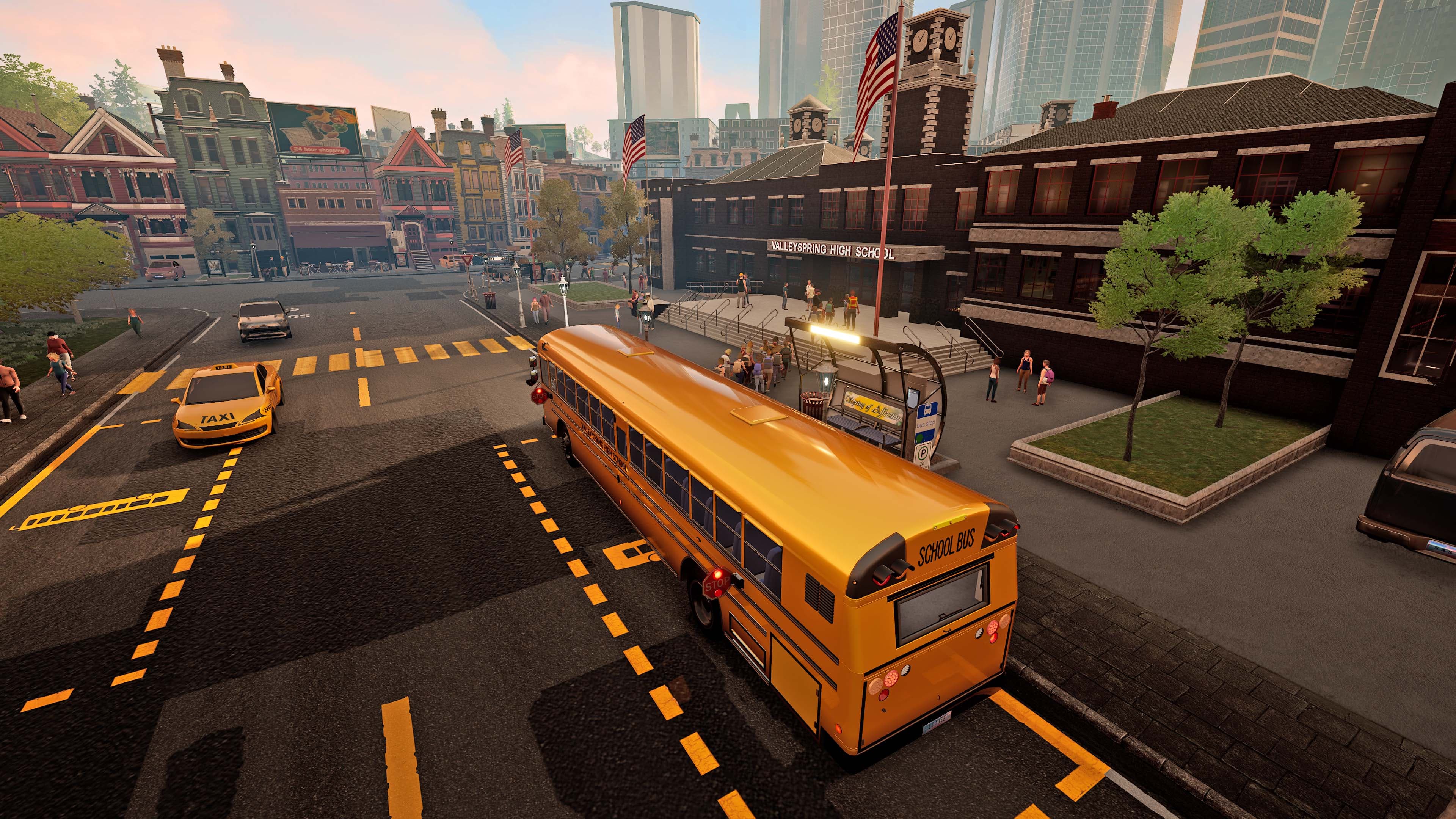 Bus Simulator 21 Next Stop - Official School Bus Extension: скриншот 8