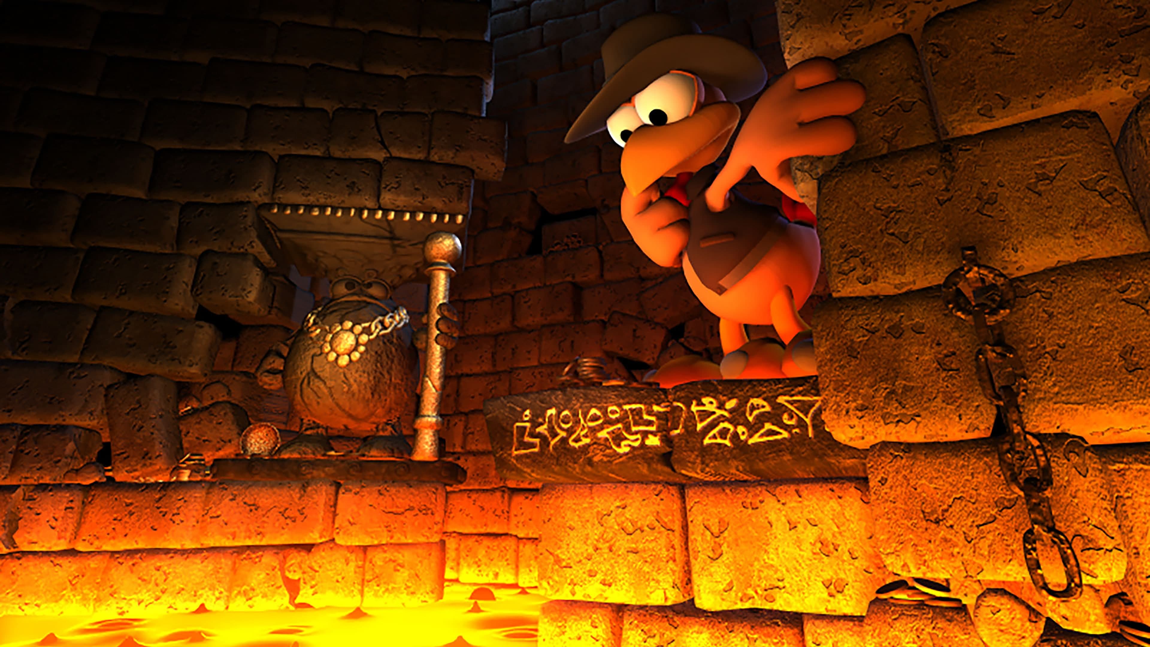 Crazy Chicken Jump 'n' Run Traps and Treasures: скриншот 1