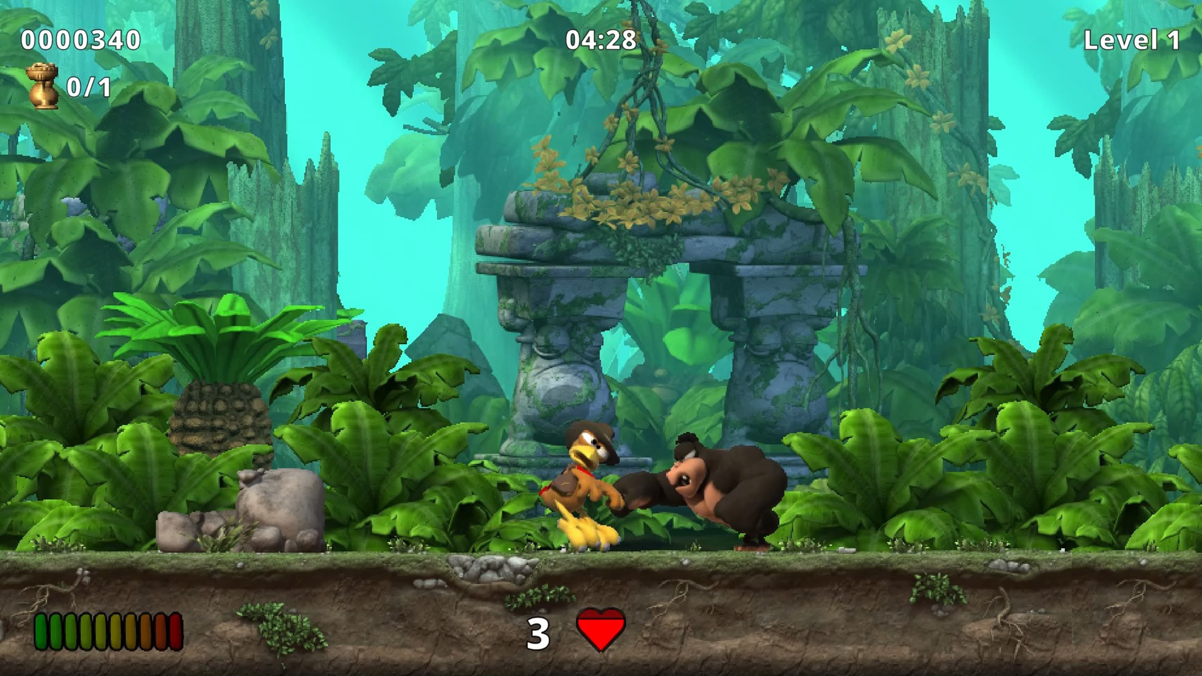 Crazy Chicken Jump 'n' Run Traps and Treasures: скриншот 2