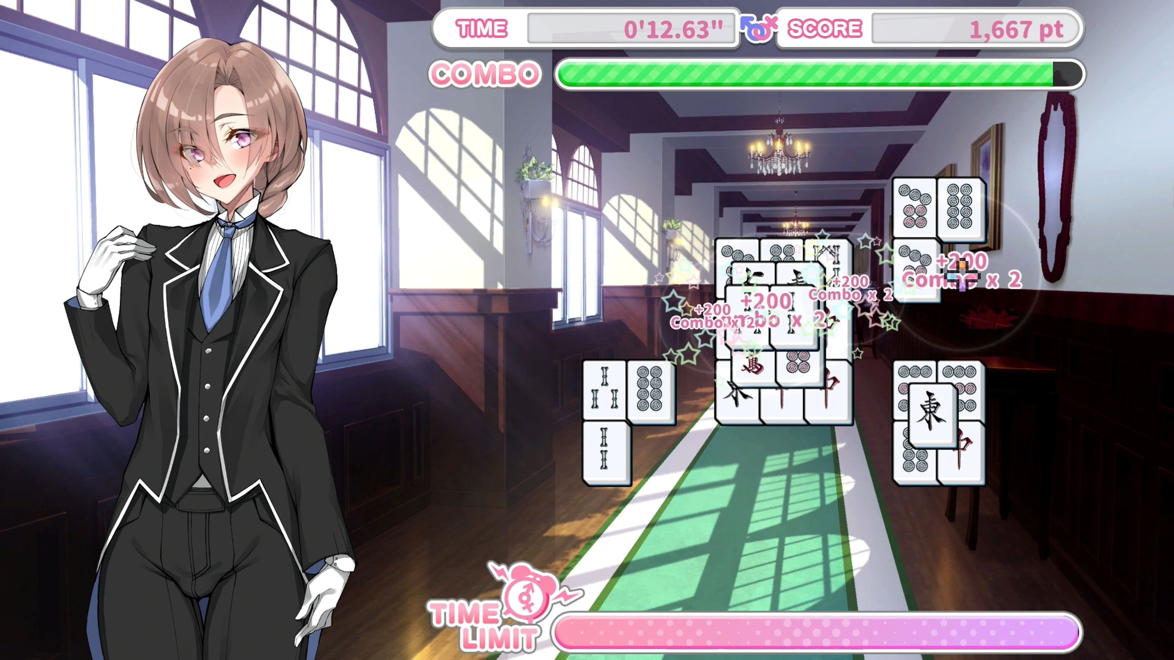 Otoko Cross: Pretty Boys Mahjong Solitaire: скриншот 1